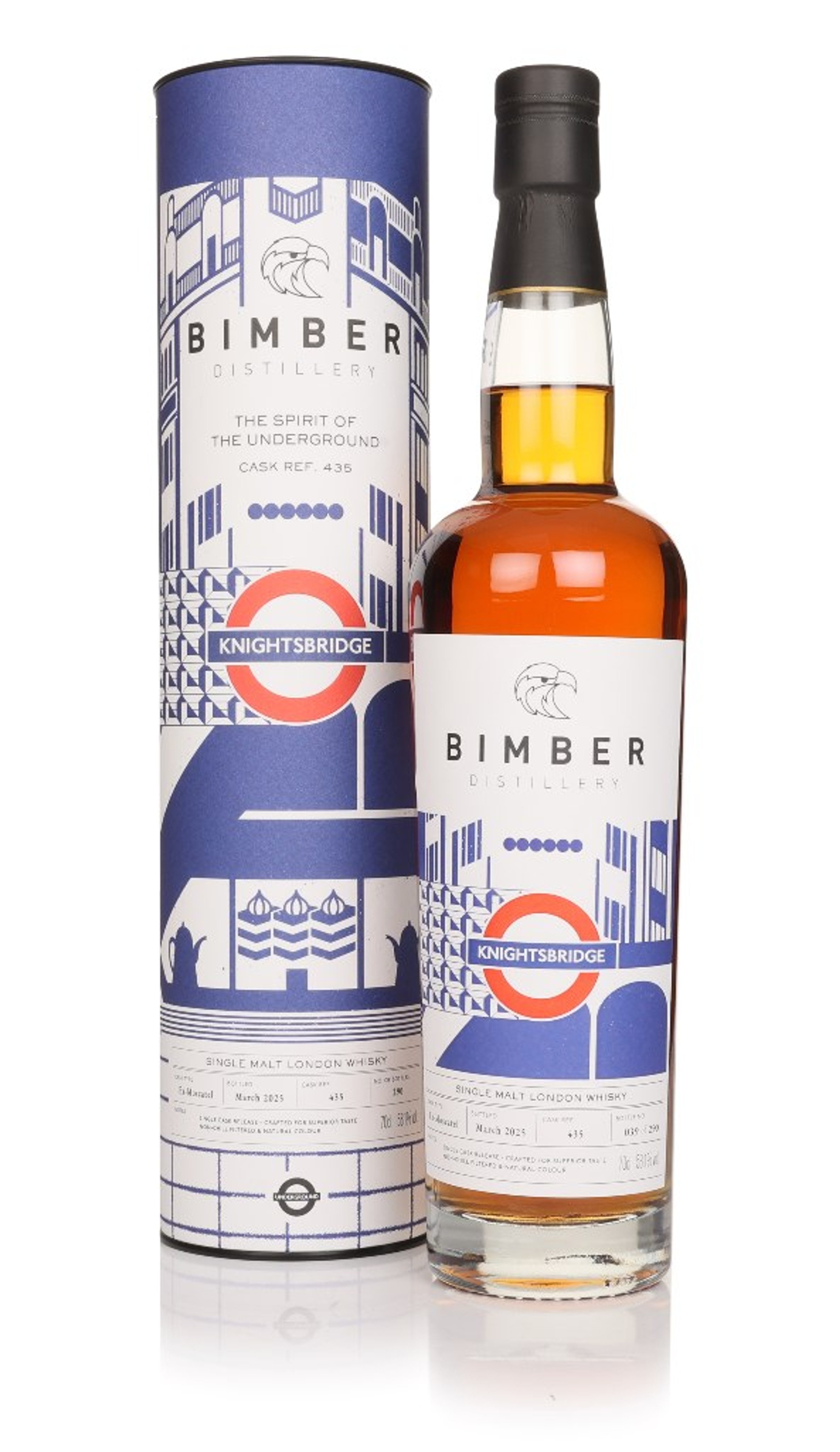 Bimber Spirit of the Underground (cask 435) - Knightsbridge 70cl