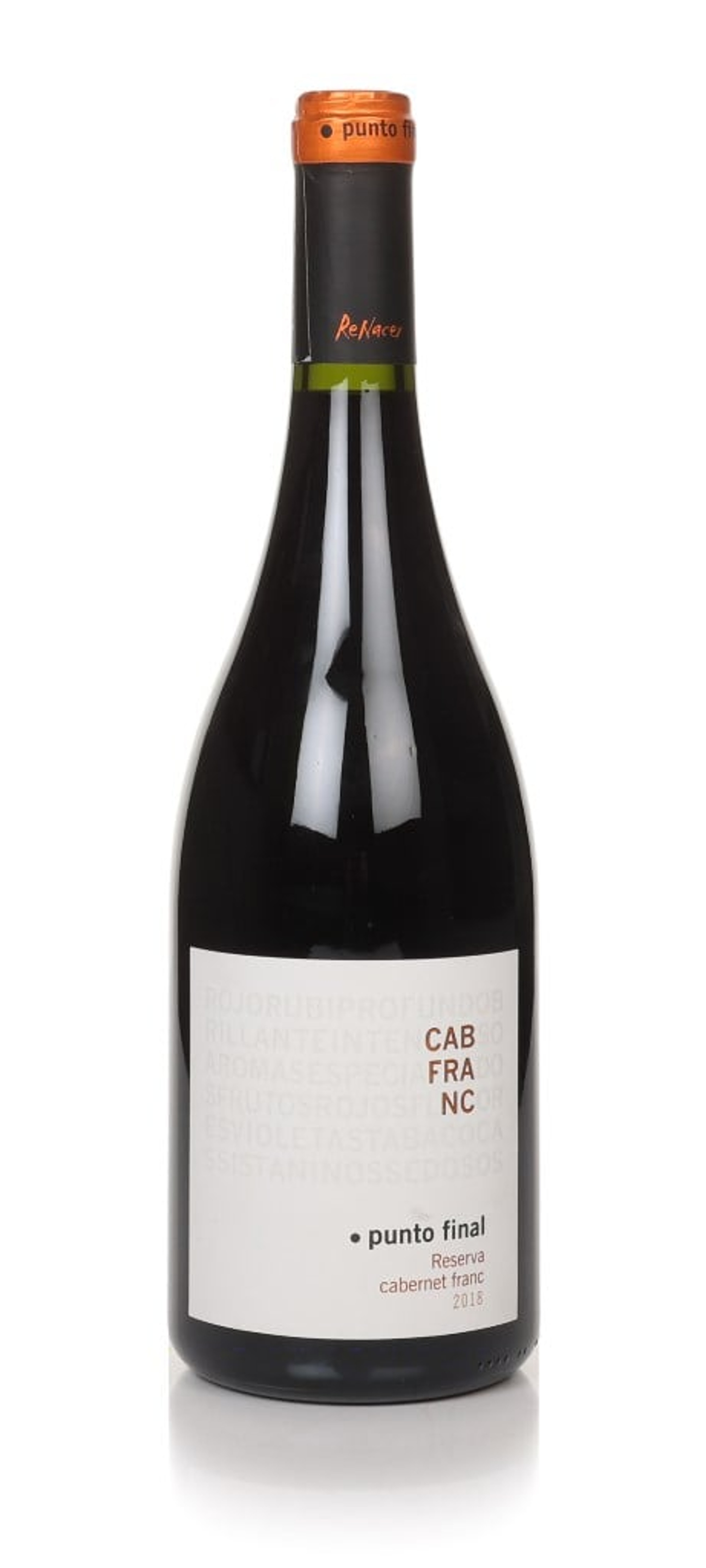 Renacer Punto Final Reserva Cabernet Franc 2018 (No Box / Torn Label) 75cl