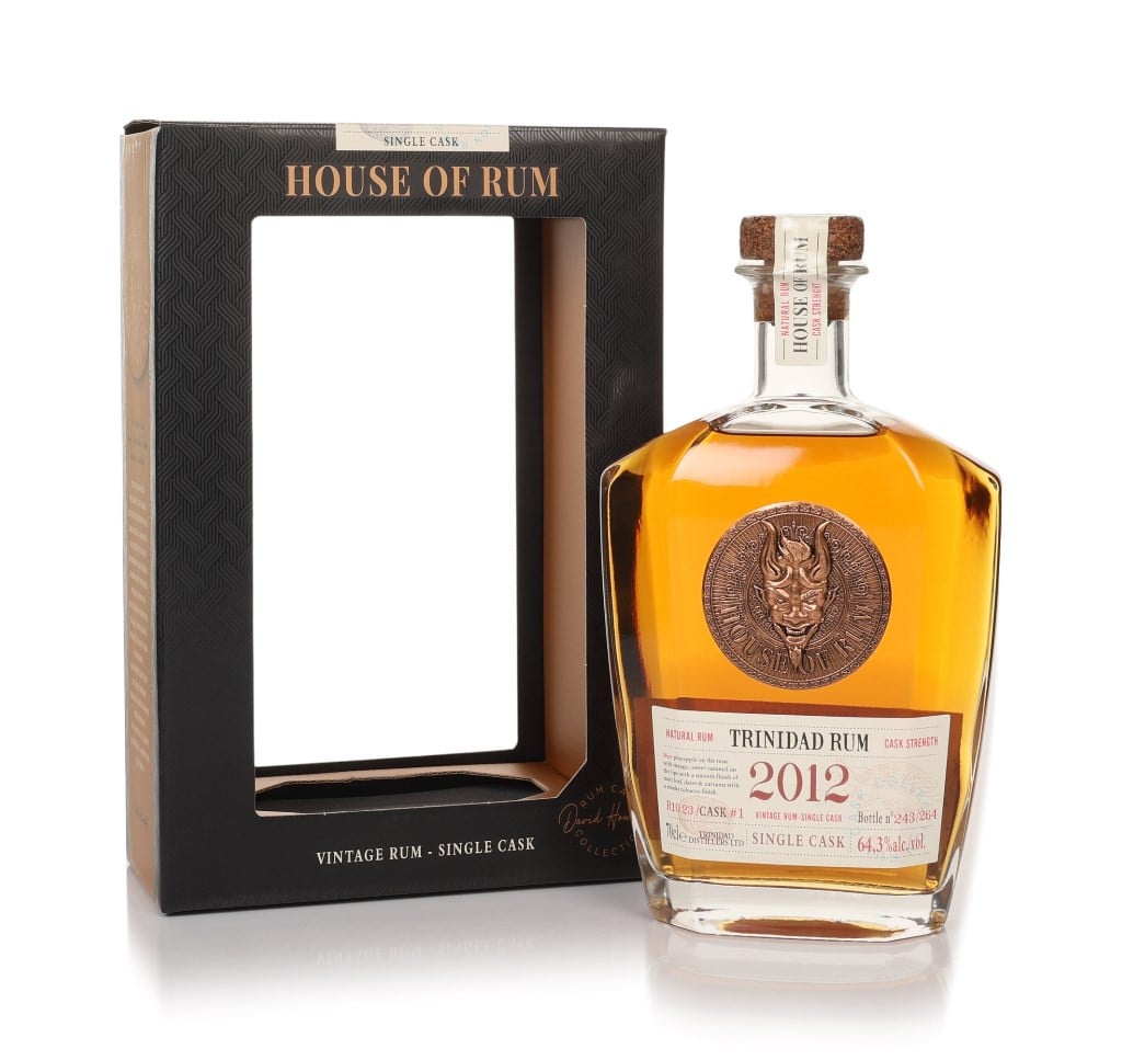 T.D.L. 11 Year Old 2012 Trinidad Single Cask Vintage Rum (House of Rum) (No Box / Torn Label) 70cl