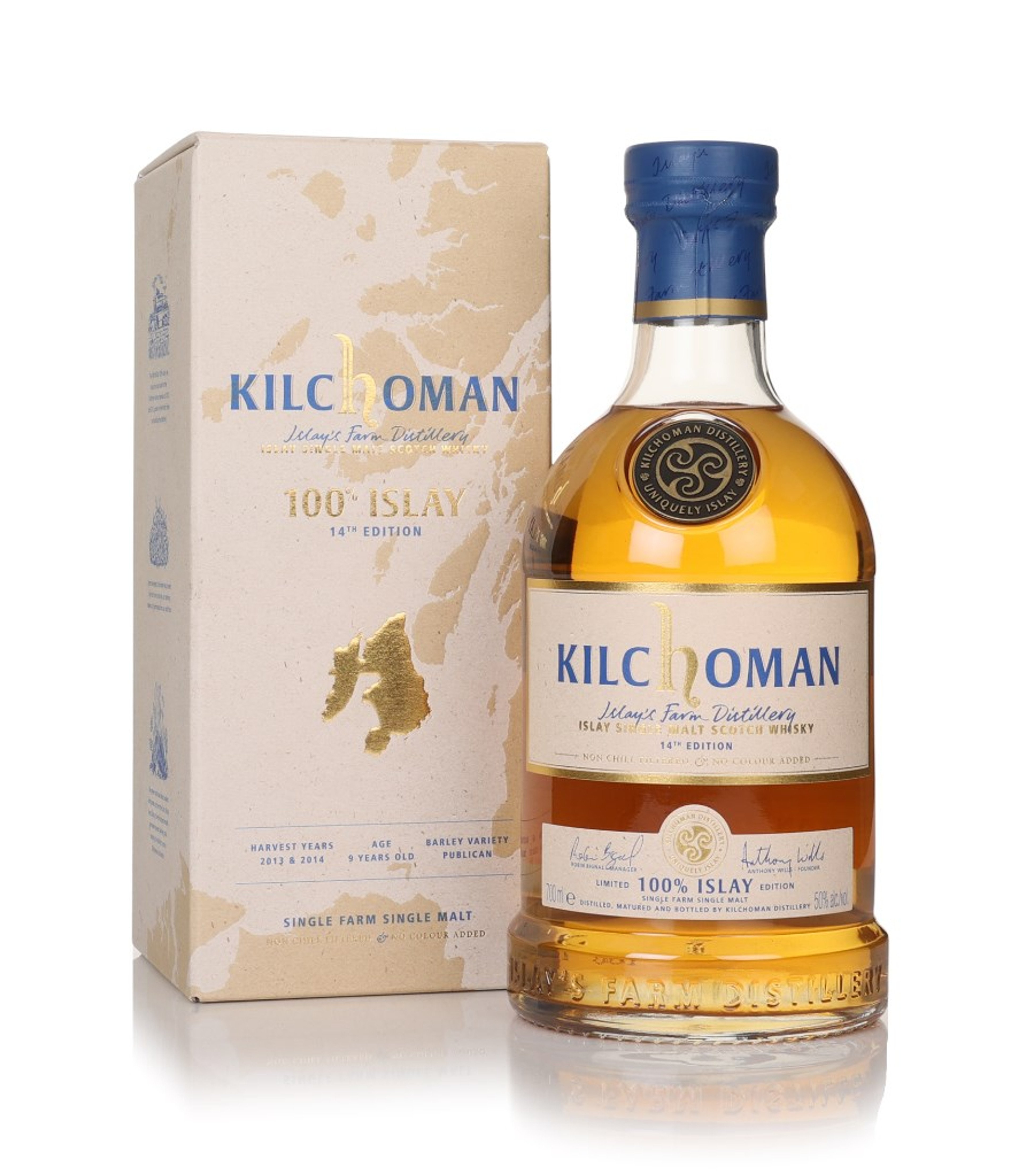 Kilchoman 100% Islay - 14th Edition (No Box / Torn Label) 70cl
