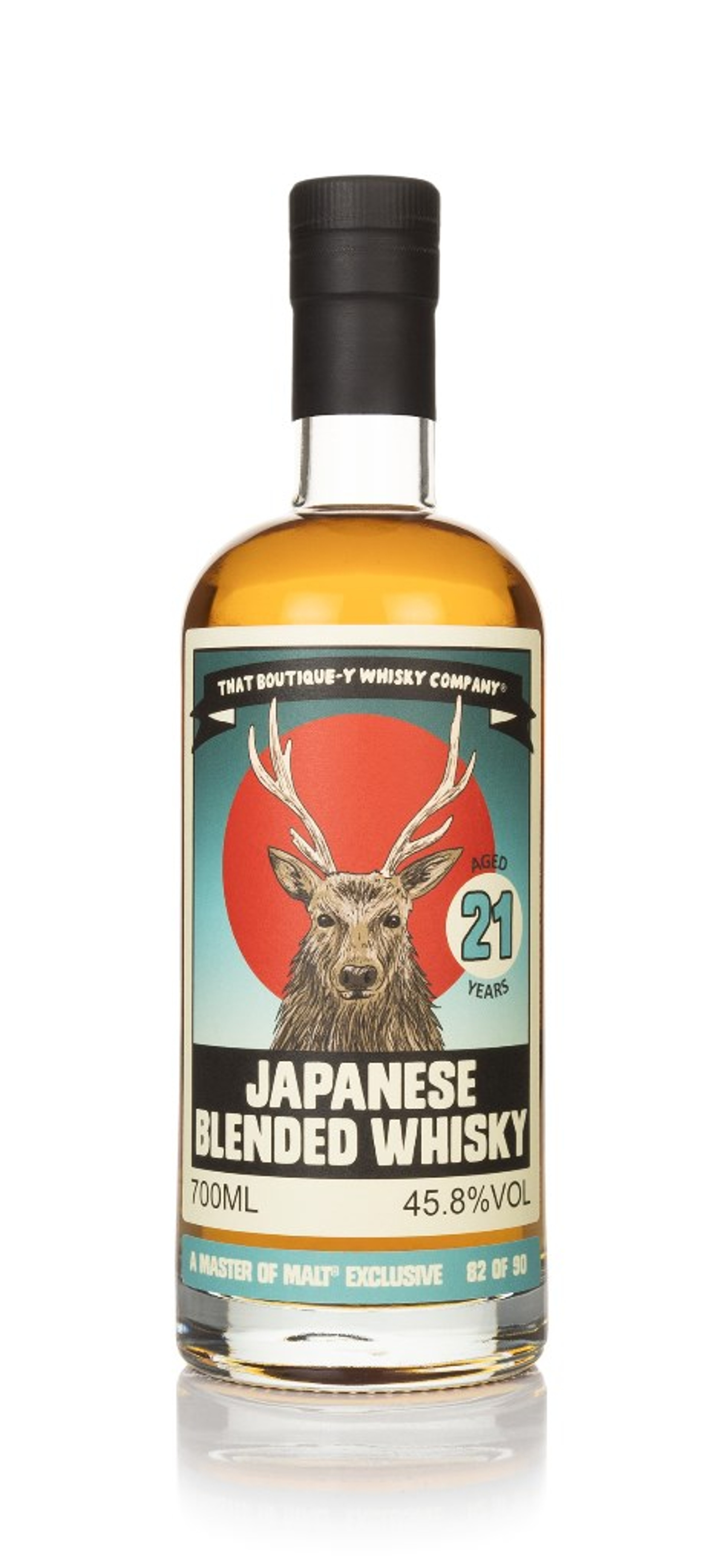 Japanese Blended Whisky 21 Year Old (That Boutique-y Whisky Company) (Master of Malt Exclusive) (No Box / Torn Label) 70cl