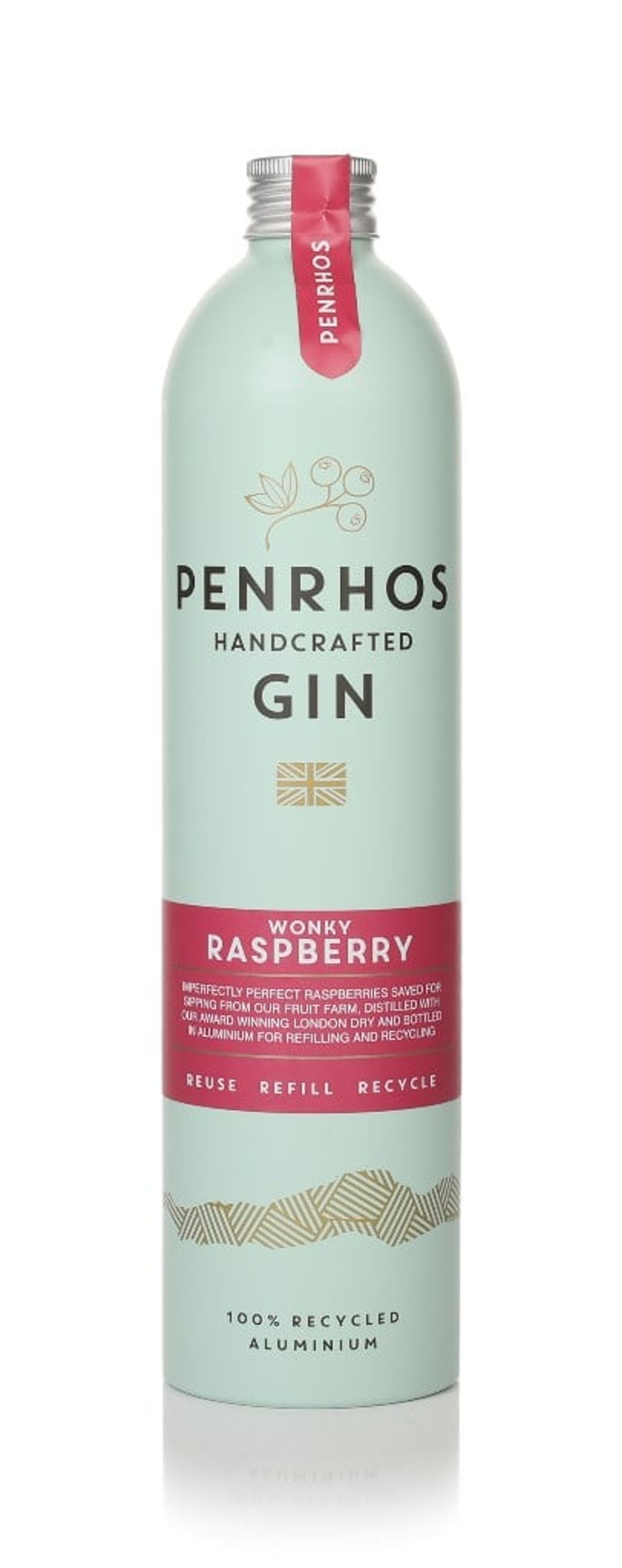 Penrhos Gin Wonky Raspberry (No Box / Torn Label) 70cl