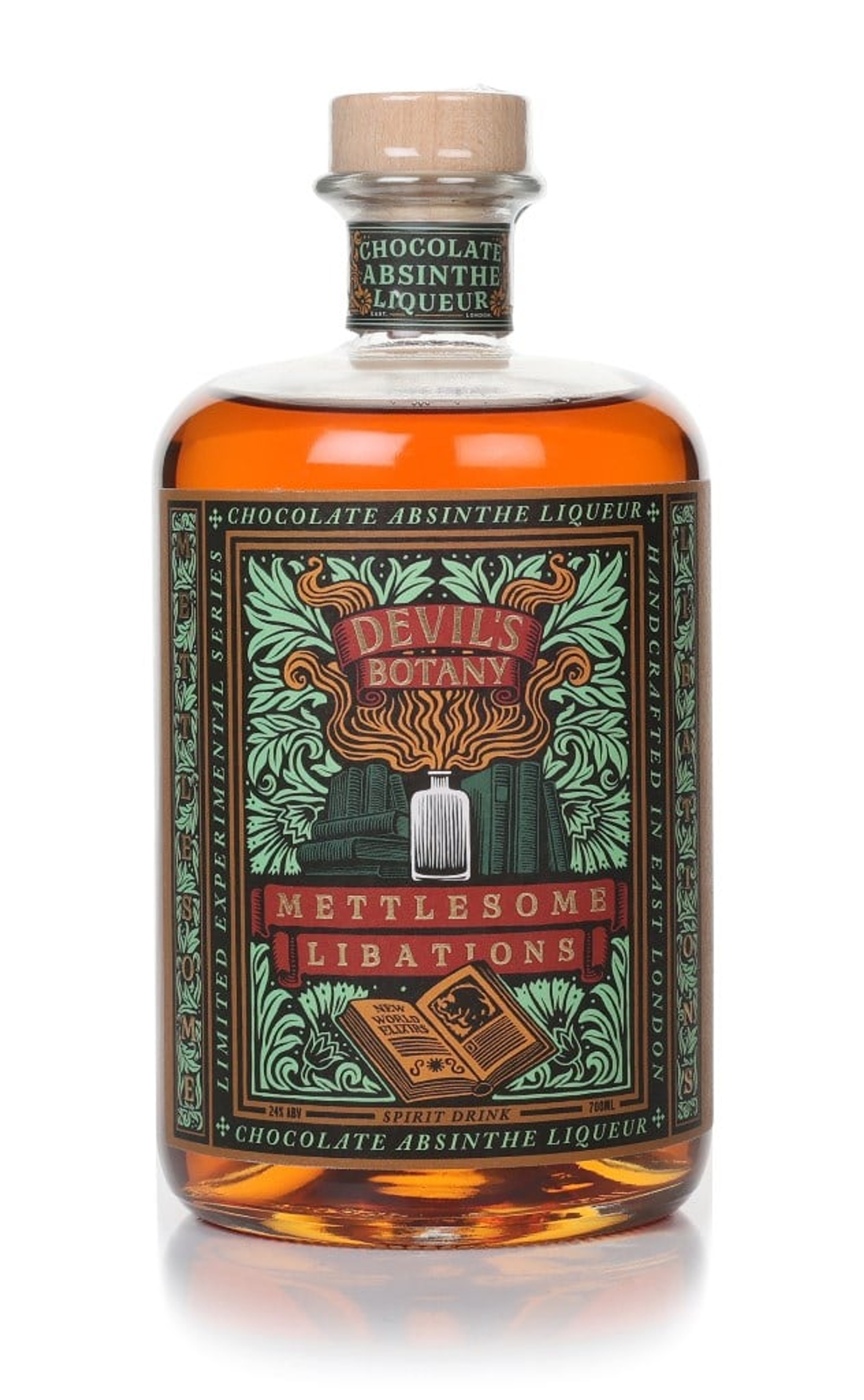 Devil's Botany Chocolate Absinthe Liqueur (No Box / Torn Label) 70cl