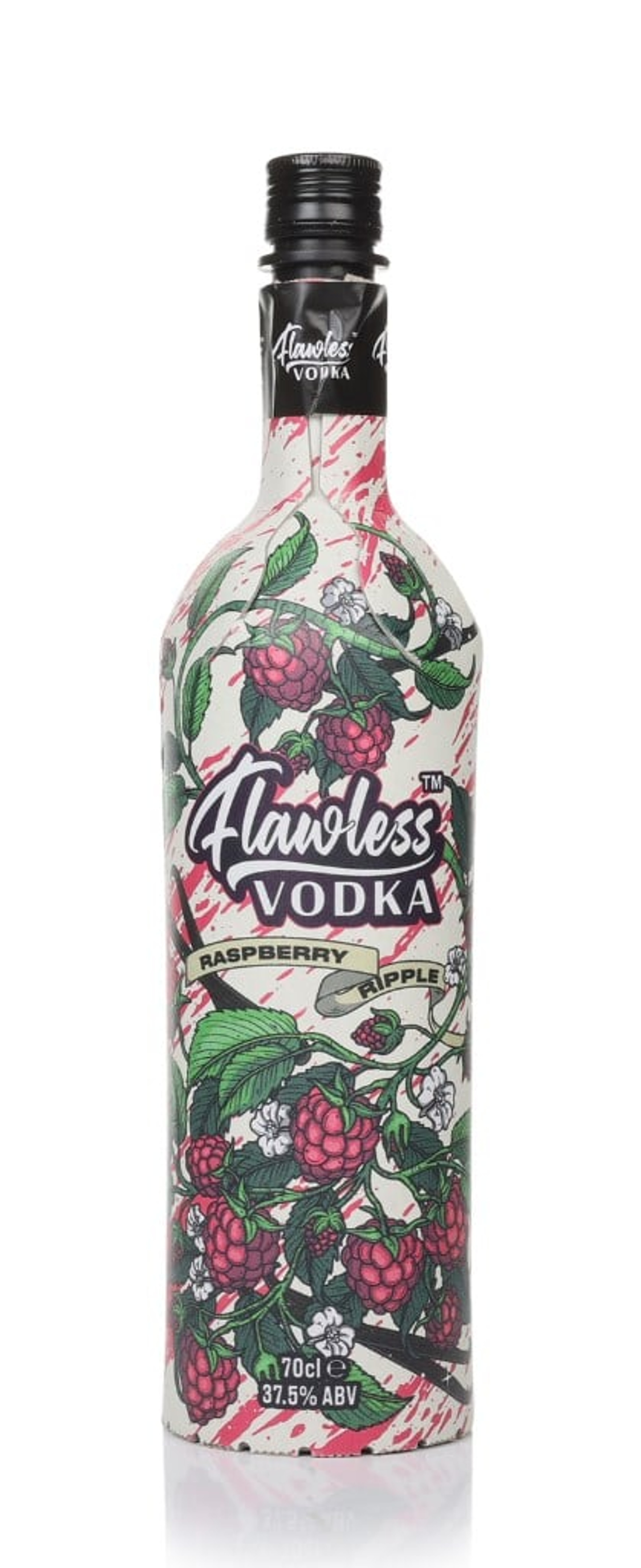 Flawless Vodka Raspberry Ripple (No Box / Torn Label) 70cl