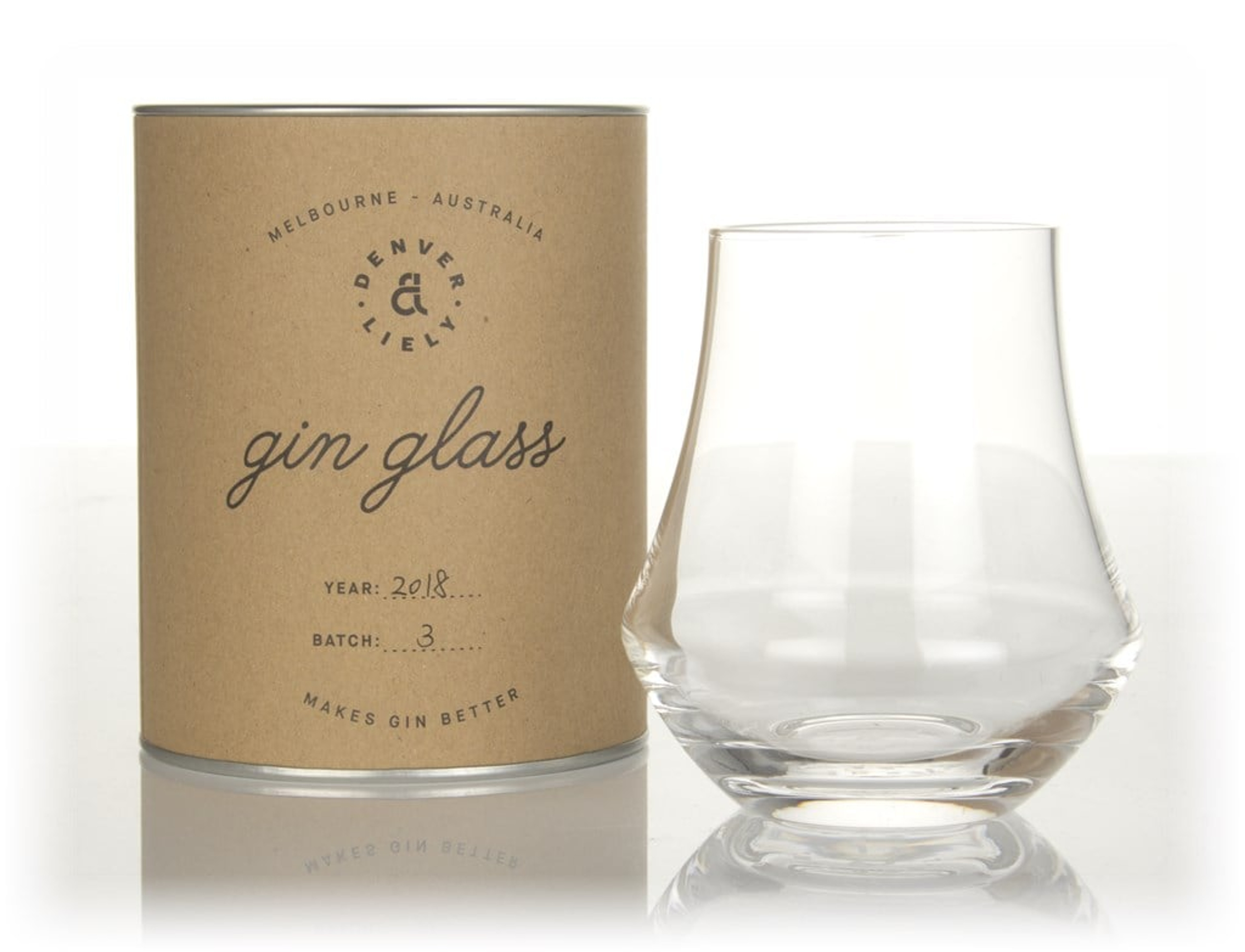 Denver & Liely Gin Glass (No Box / Torn Label)