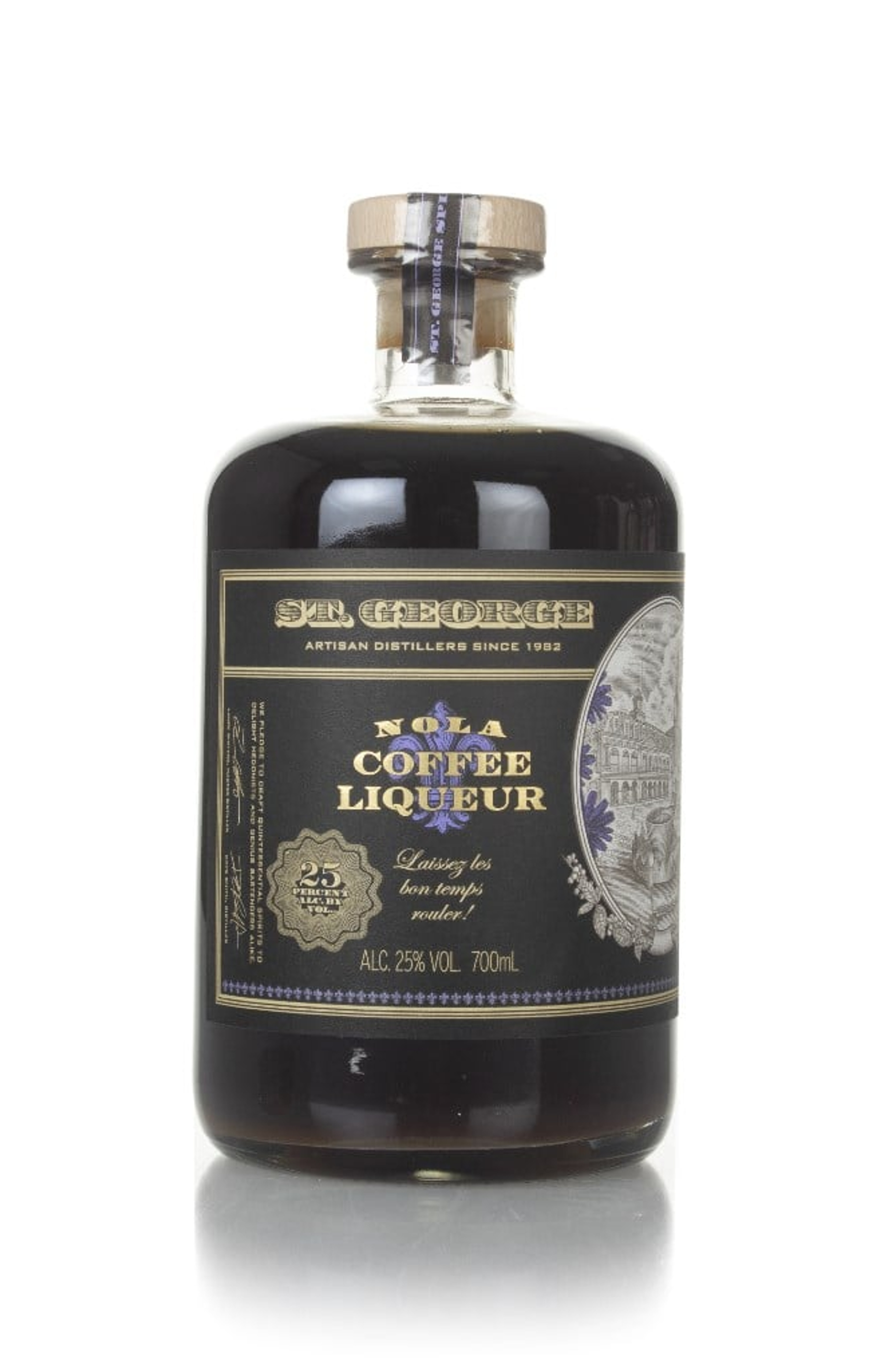St. George NOLA Coffee Liqueur (No Box / Torn Label) 70cl