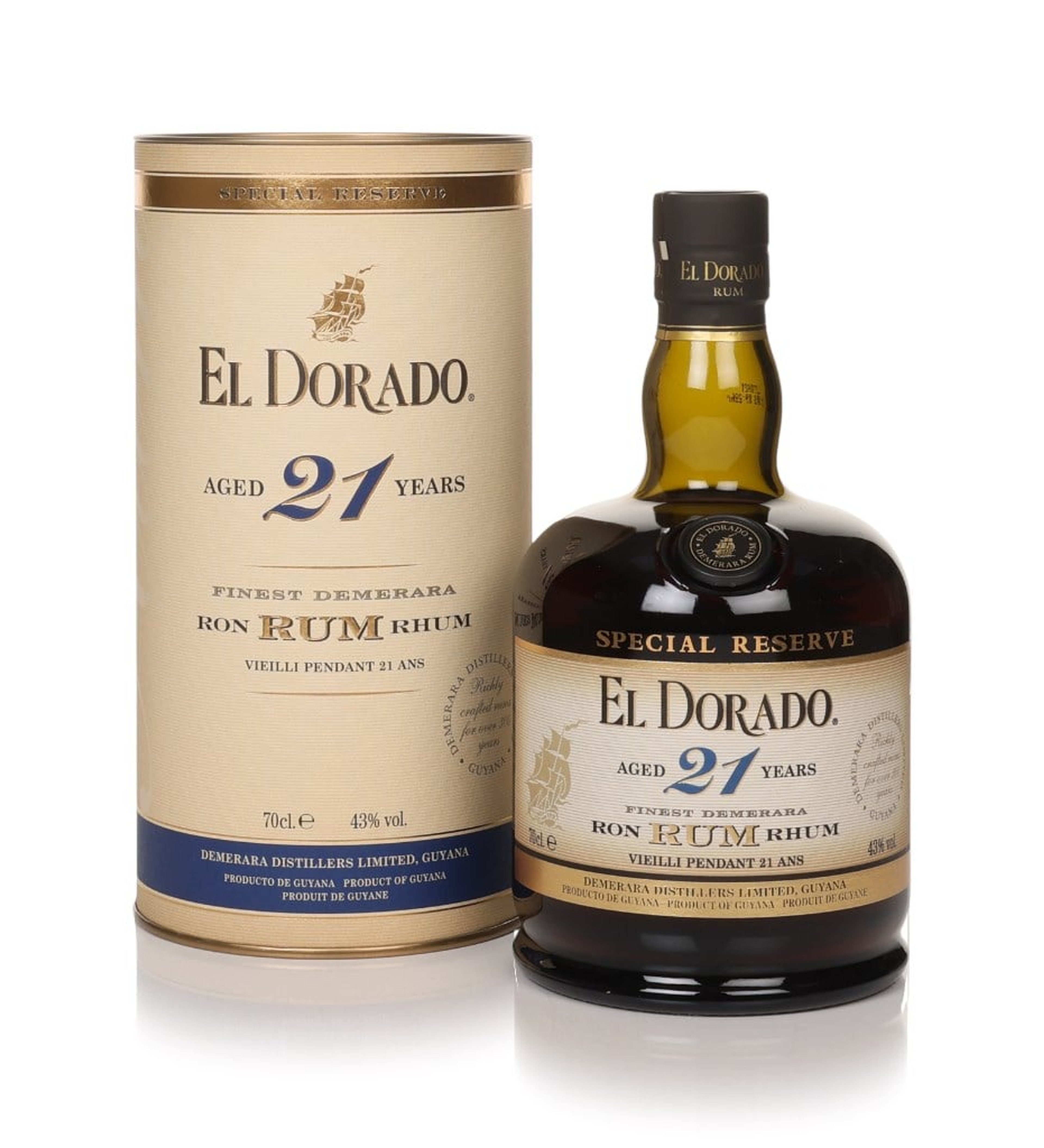 El Dorado 21 Year Old Special Reserve (No Box / Torn Label) 70cl