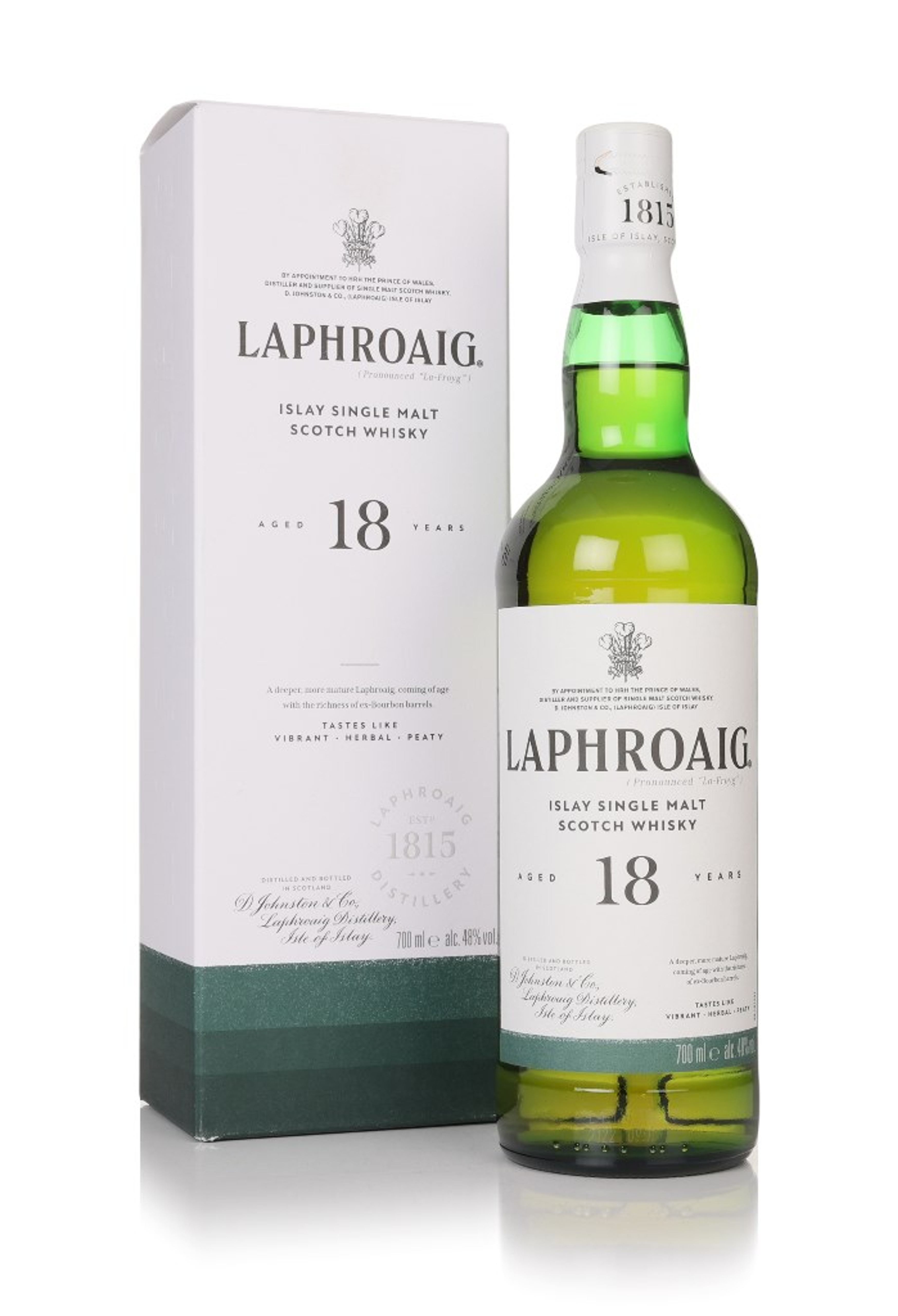 Laphroaig 18 Year Old (No Box / Torn Label) 70cl
