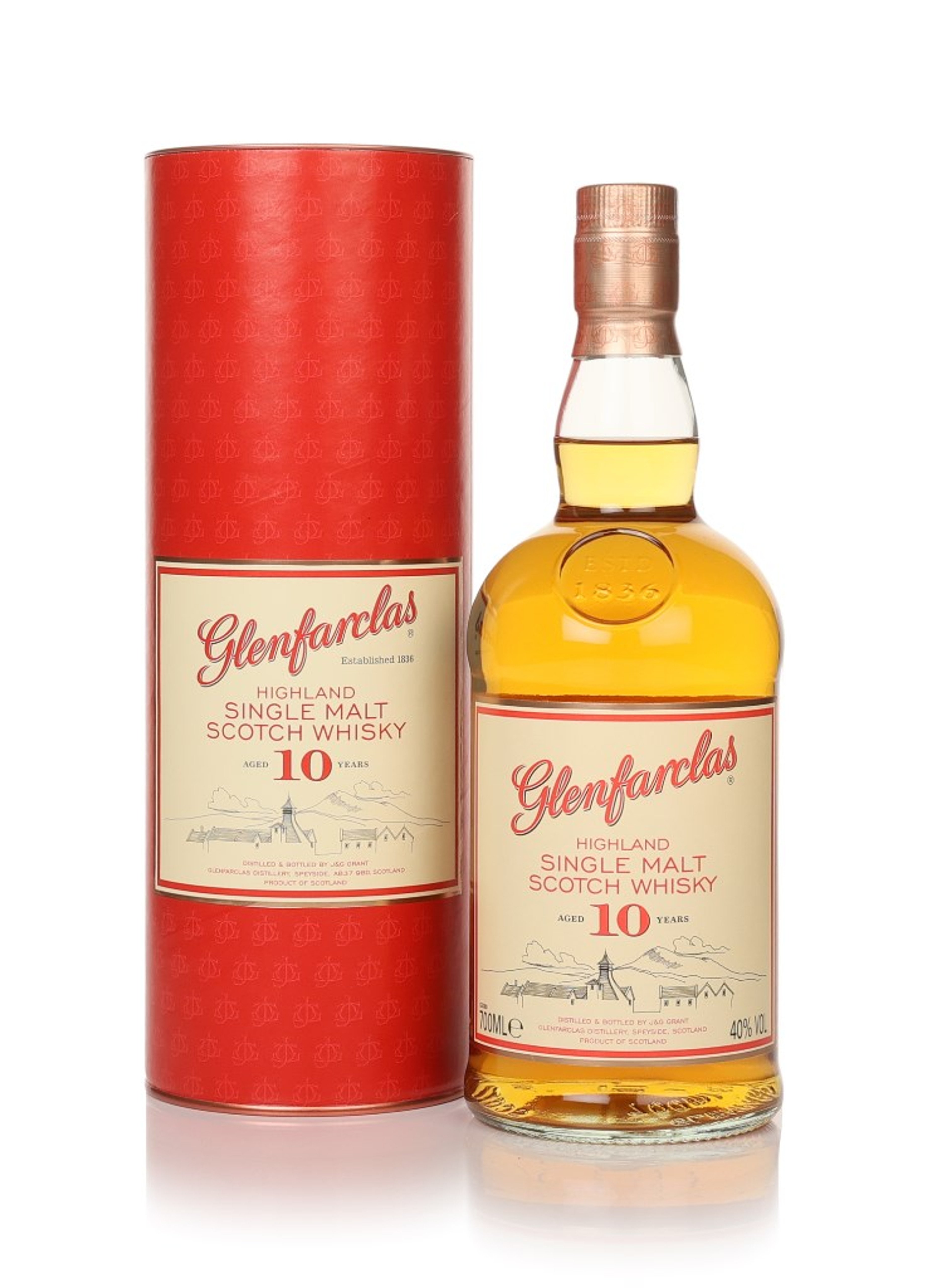 Glenfarclas 10 Year Old (No Box / Torn Label) 70cl