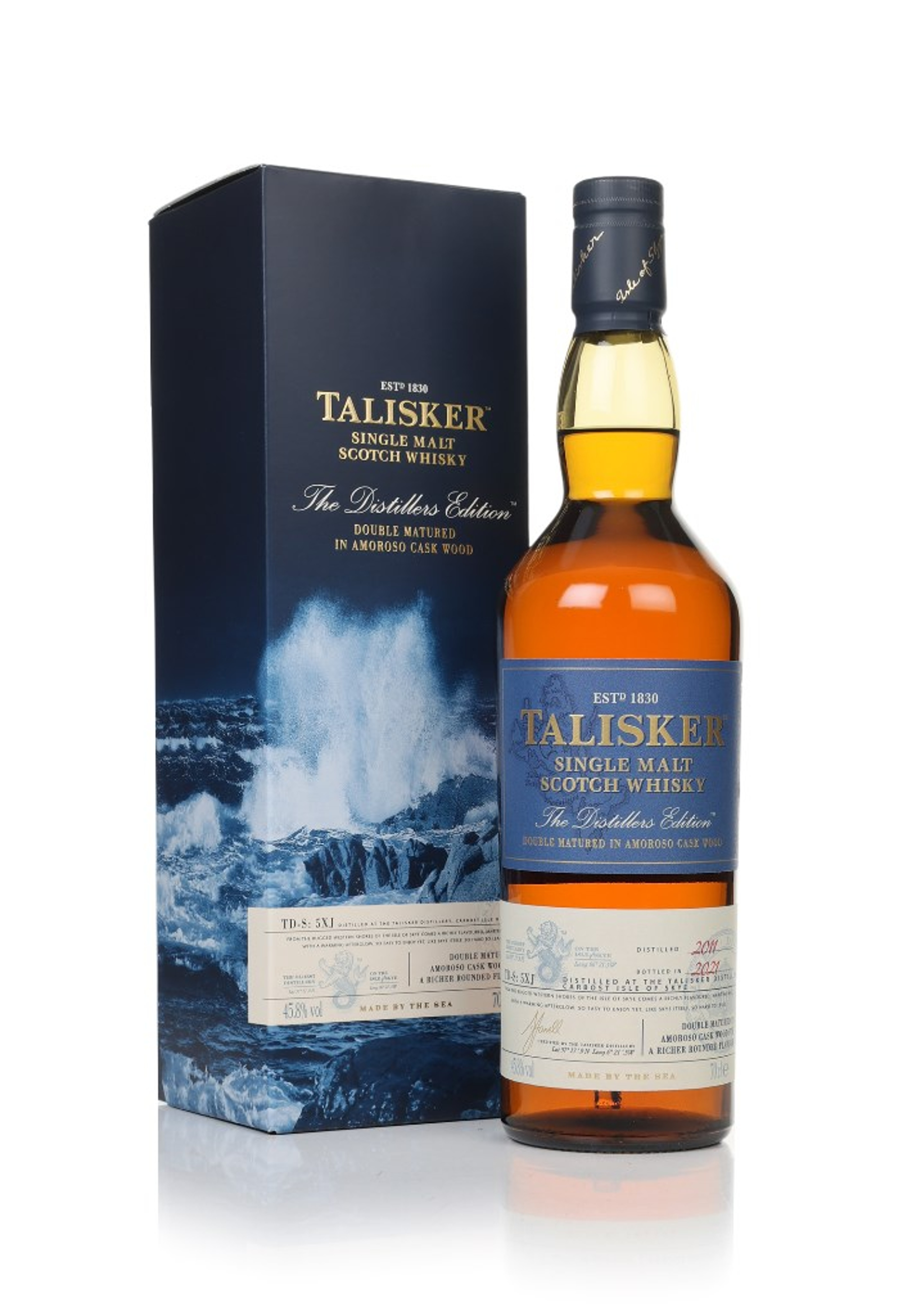 Talisker 2011 (bottled 2021) Amoroso Cask Finish – Distillers Edition (No Box / Torn Label) 70cl