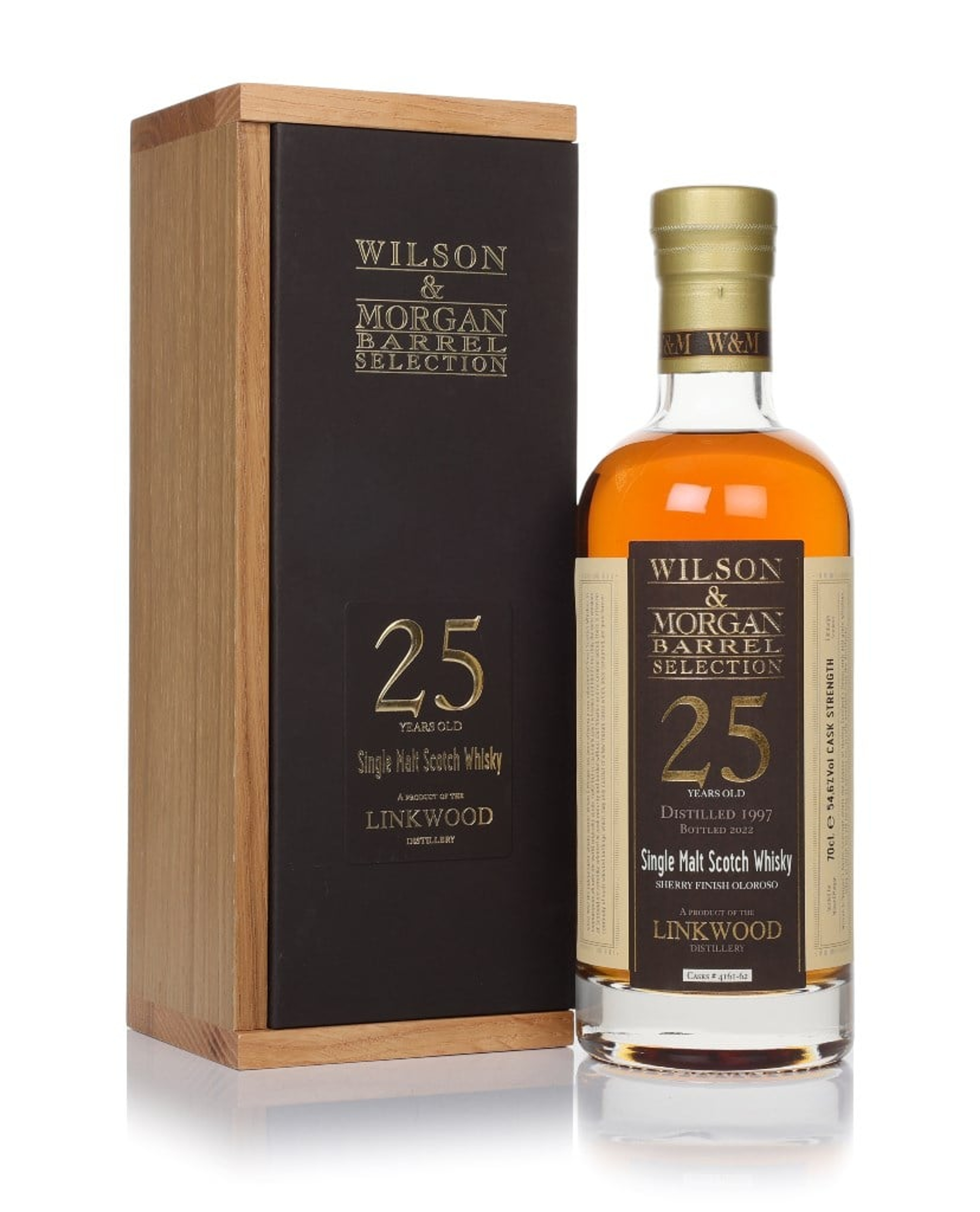 Linkwood 25 Year Old 1997 (bottled 2022) - Oloroso Sherry Finish (Wilson & Morgan) (No Box / Torn Label) 70cl