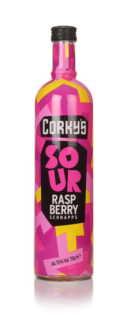 Corky's Sour Raspberry Schnapps 70cl