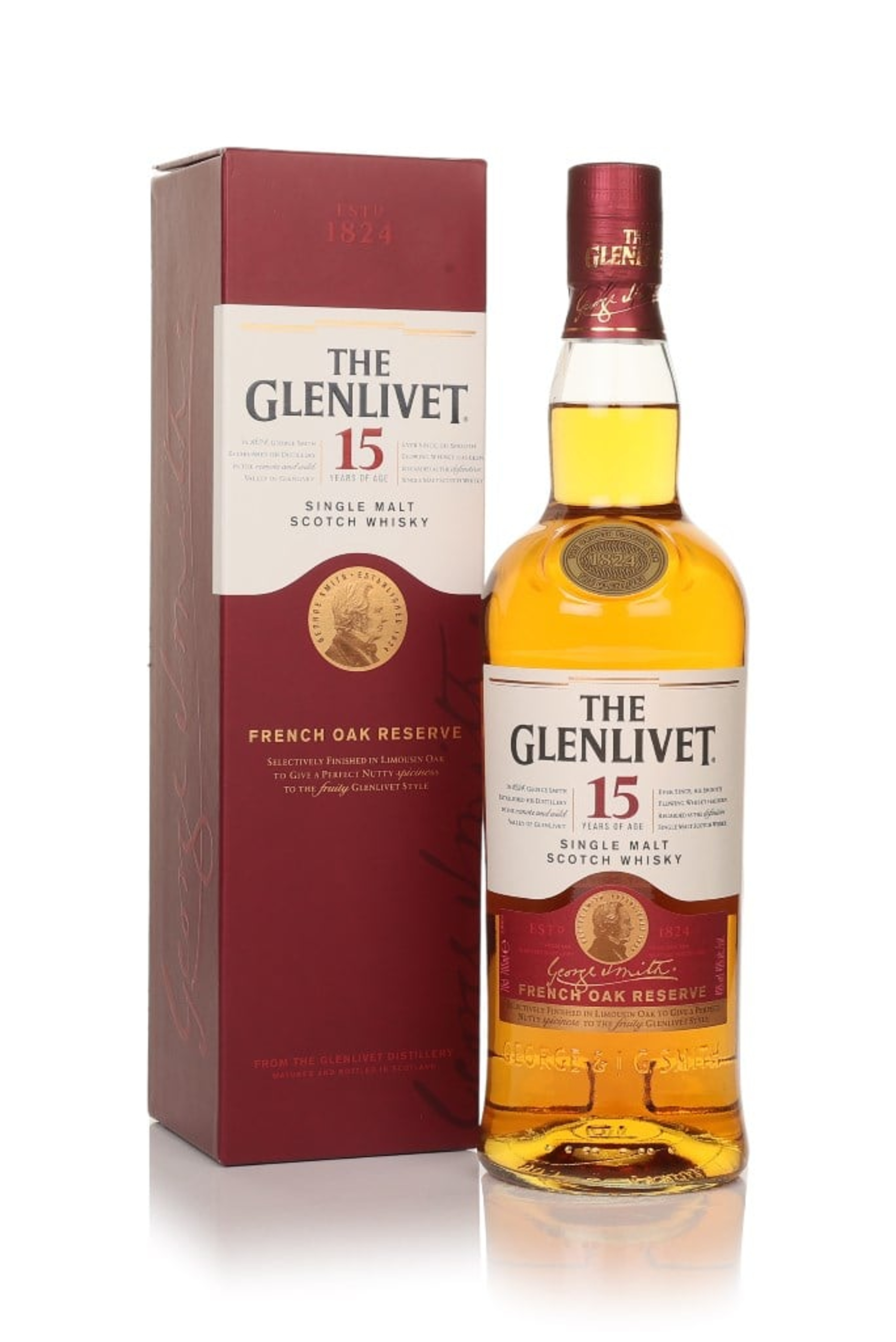 The Glenlivet 15 Year Old French Oak Reserve (No Box / Torn Label) 70cl