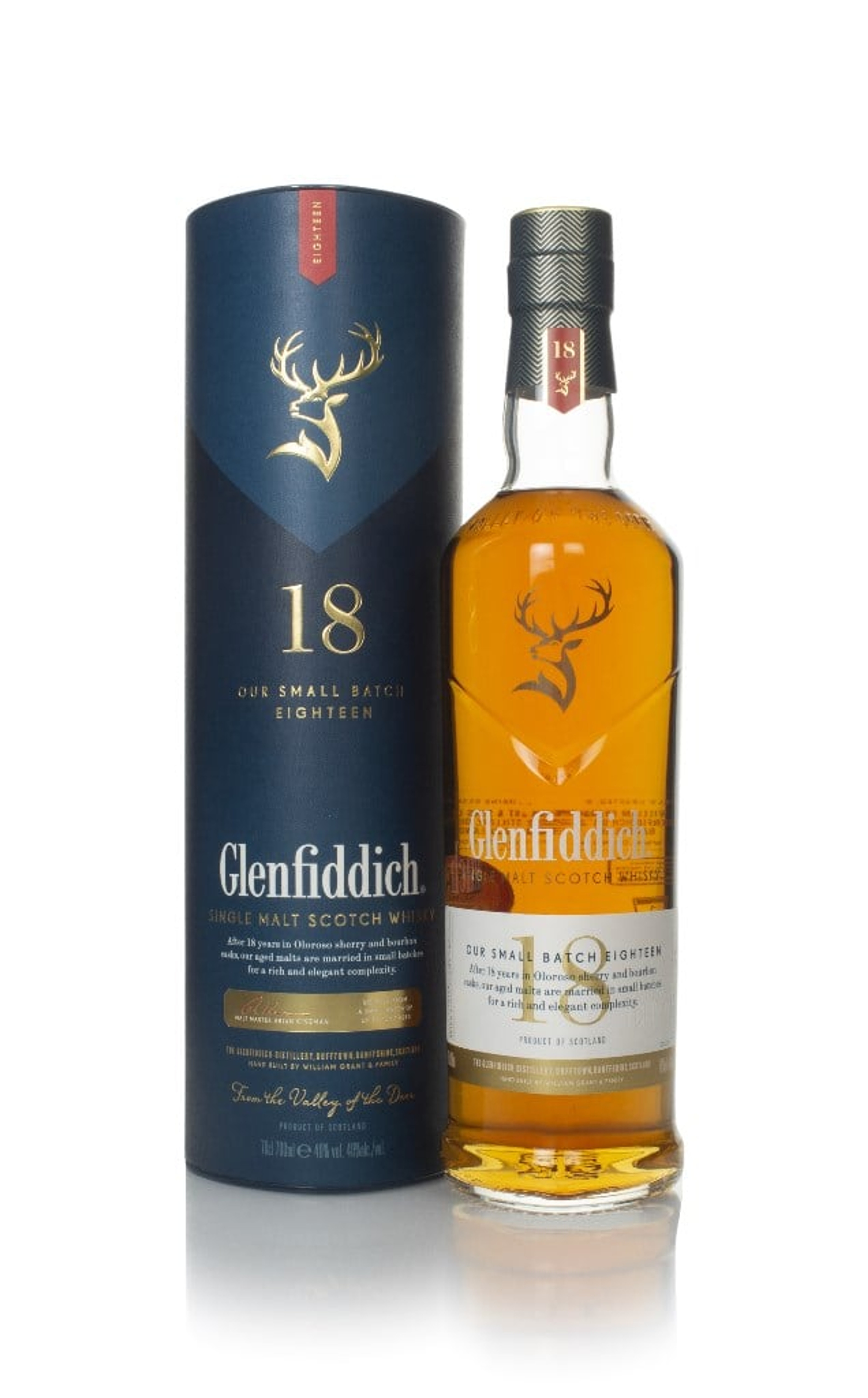 Glenfiddich 18 Year Old (No Box / Torn Label) 70cl