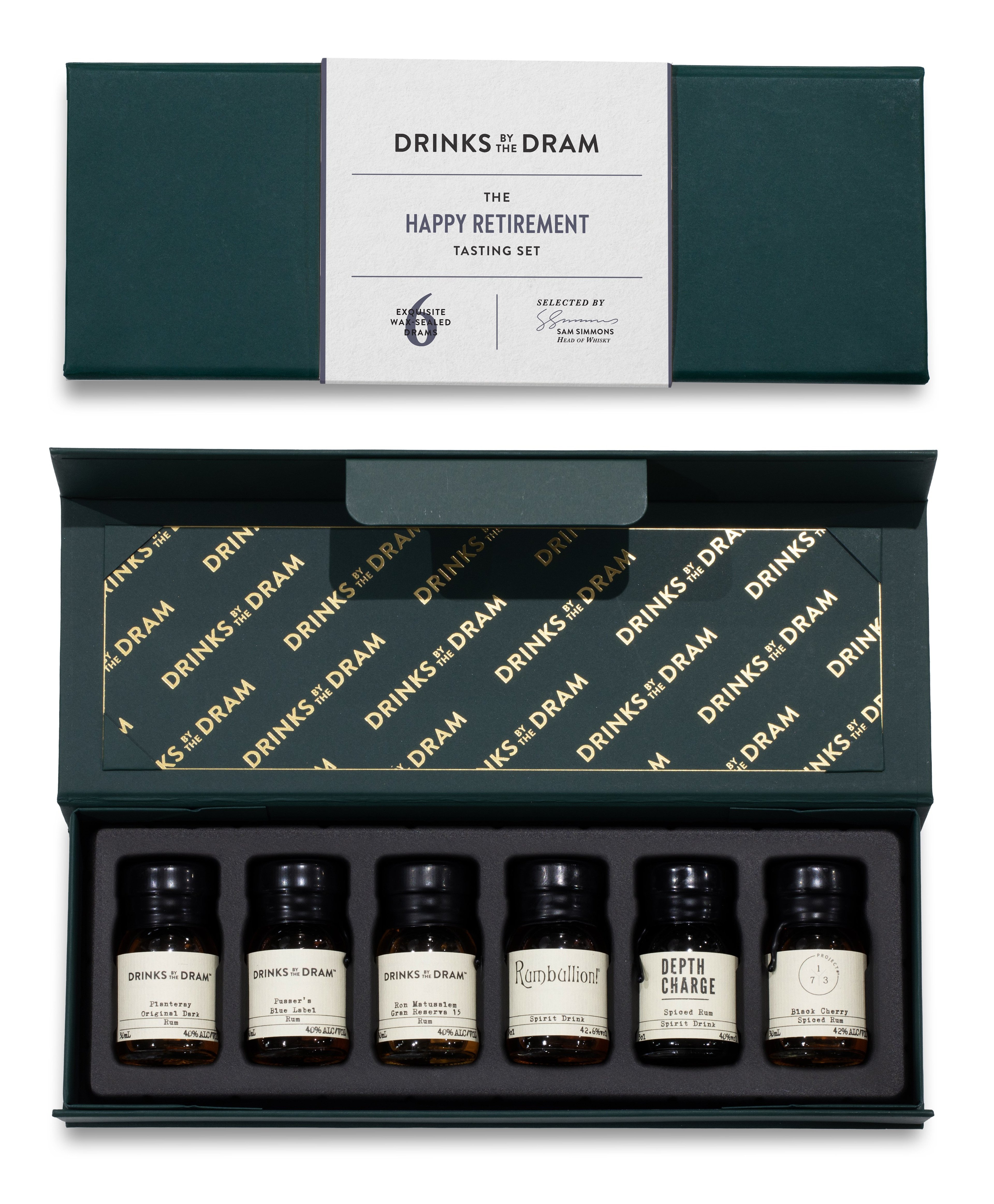 Retirement Rum Tasting Set (Green) 18cl