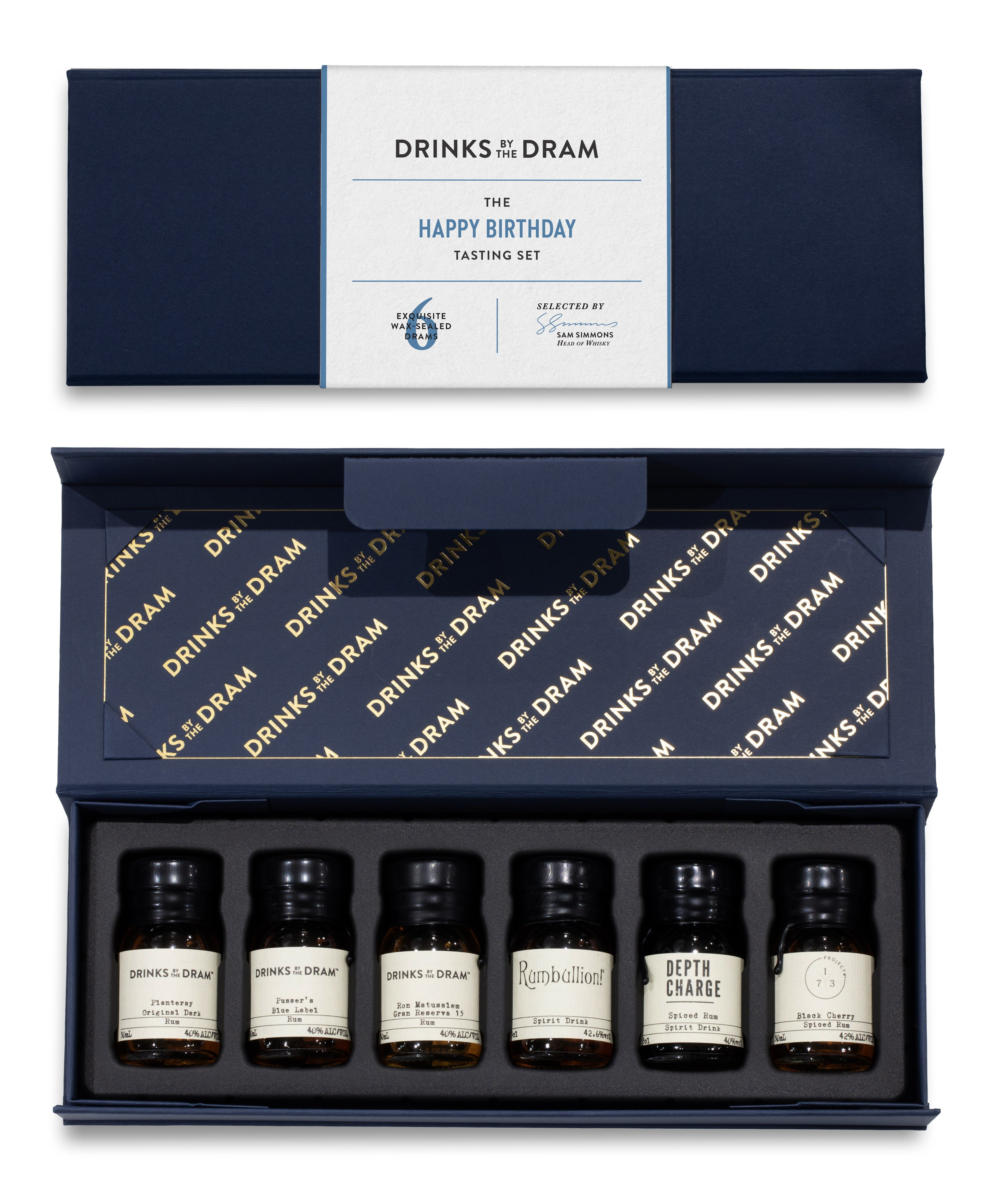 Happy Birthday Rum Tasting Set (Blue) 18cl