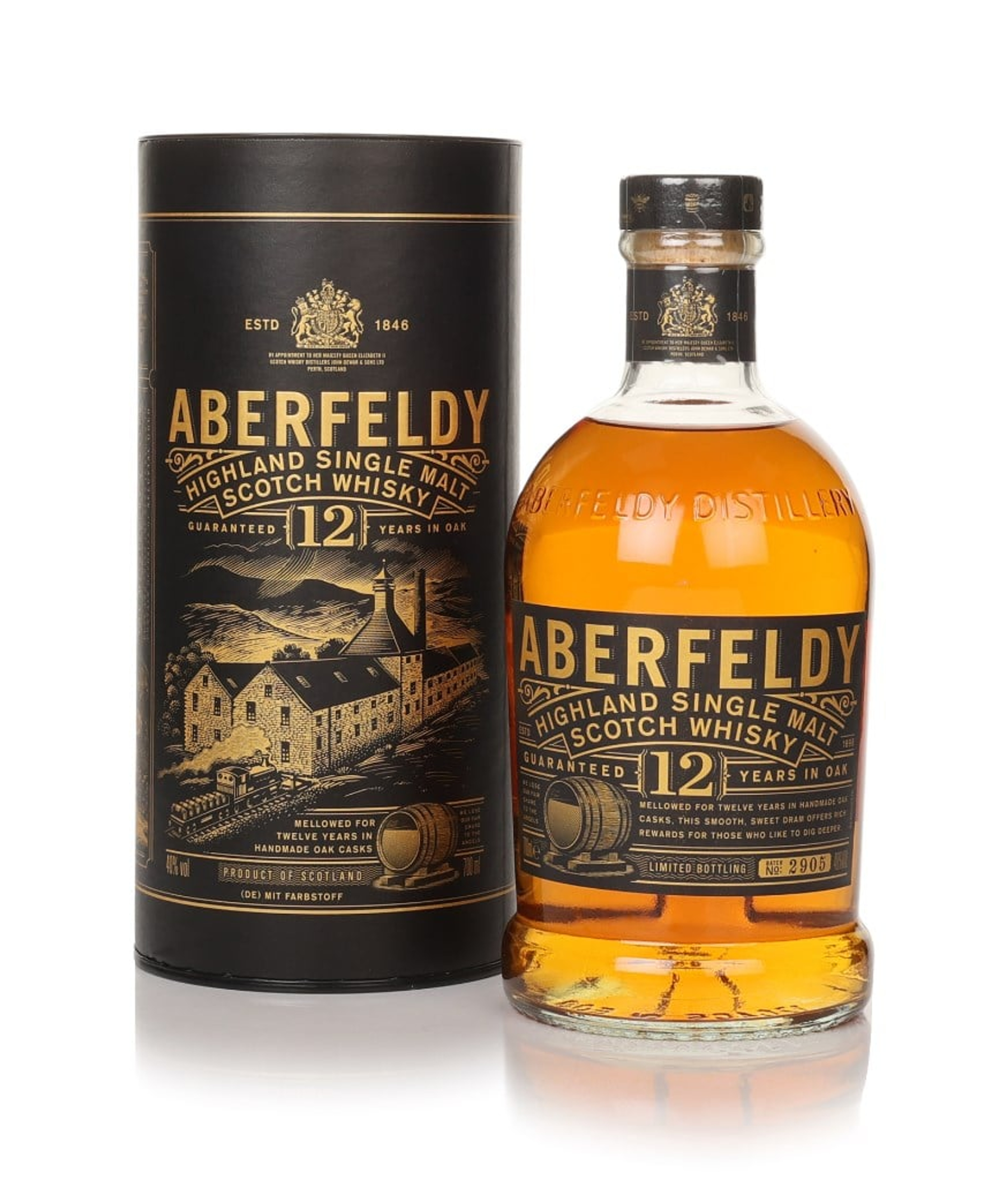 Aberfeldy 12 Year Old (No Box / Torn Label) 70cl