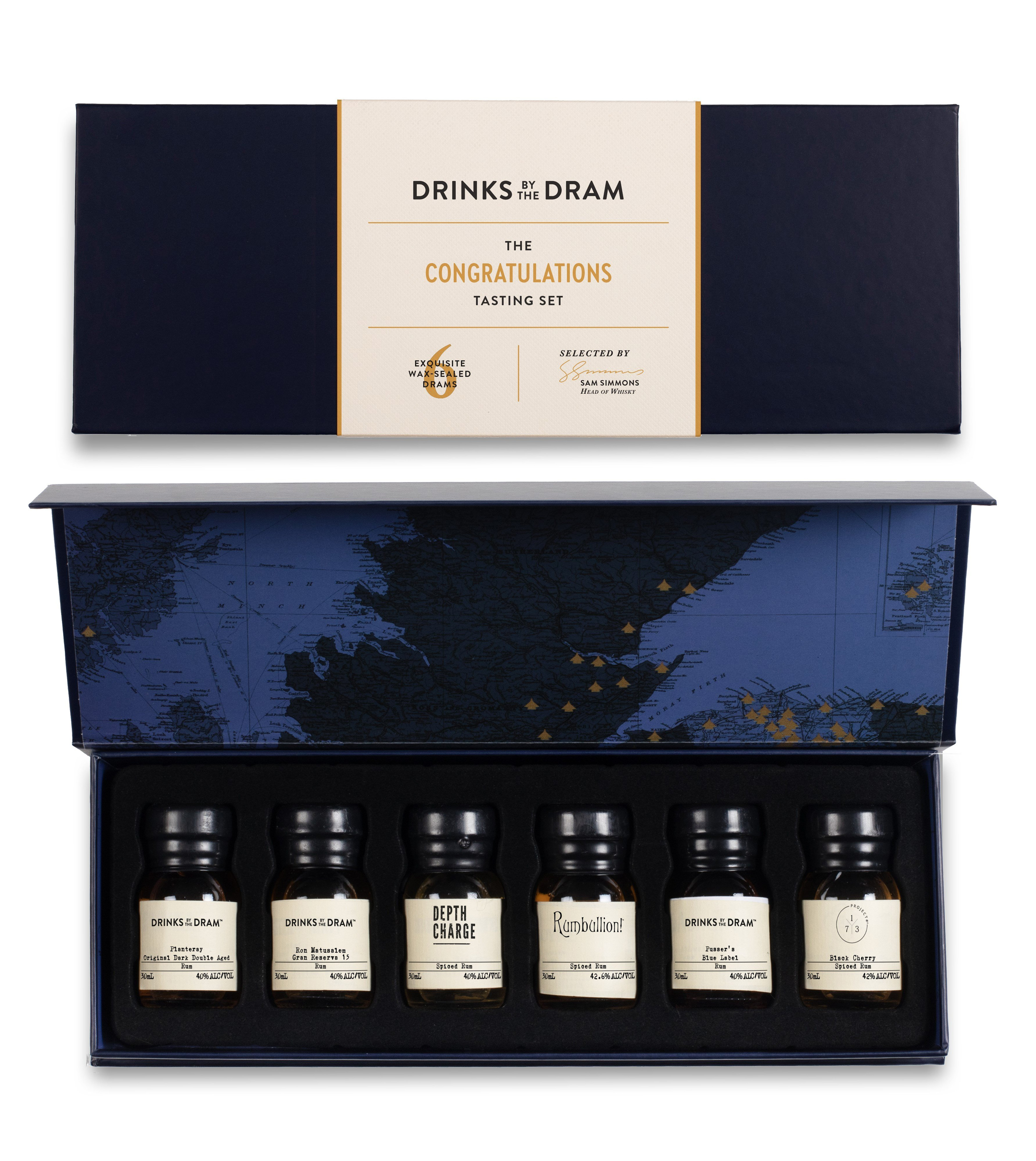 Congratulations Rum Tasting Set (Blue) 18cl