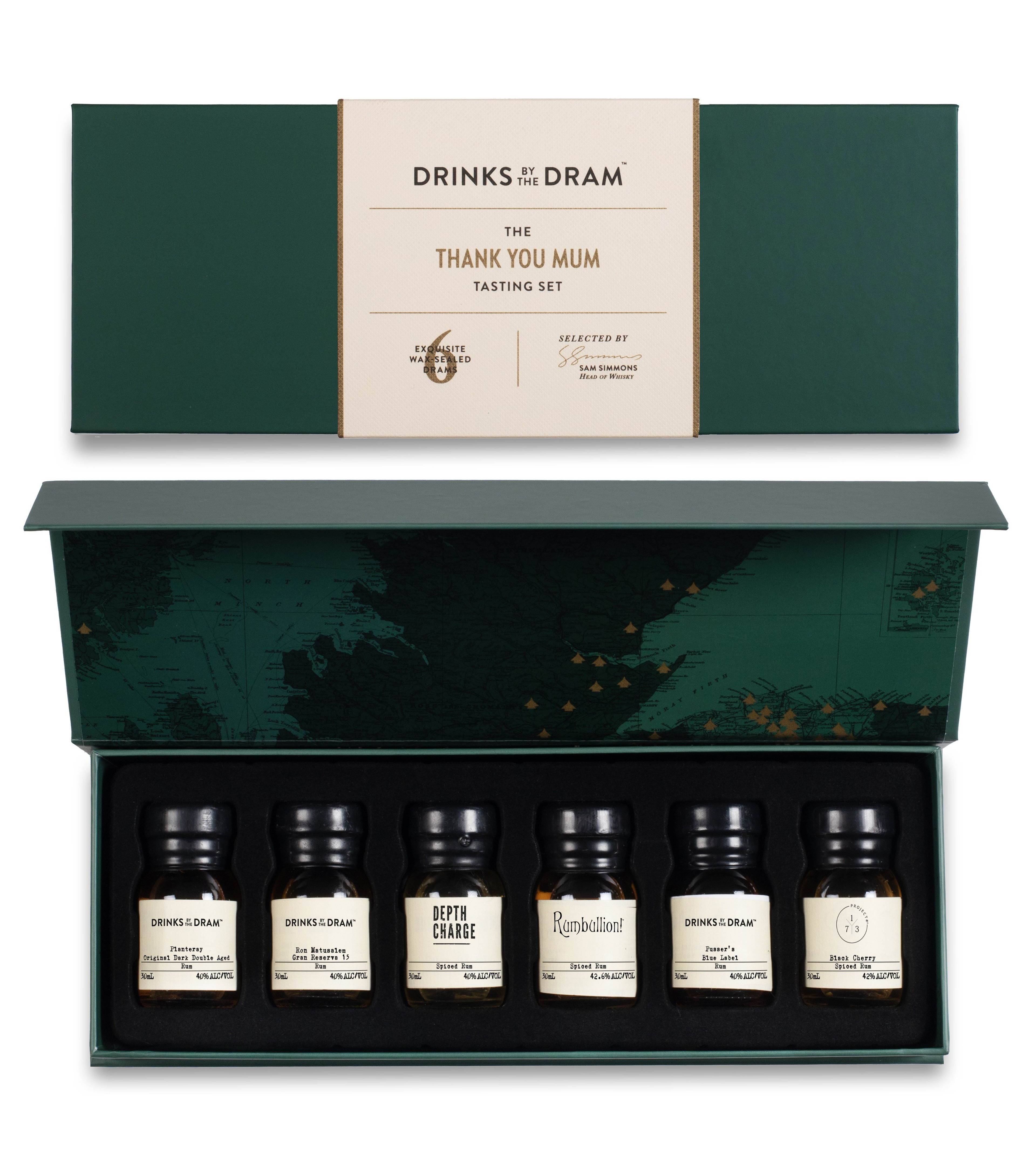 Thank You Mum Rum Tasting Set (Green) 18cl
