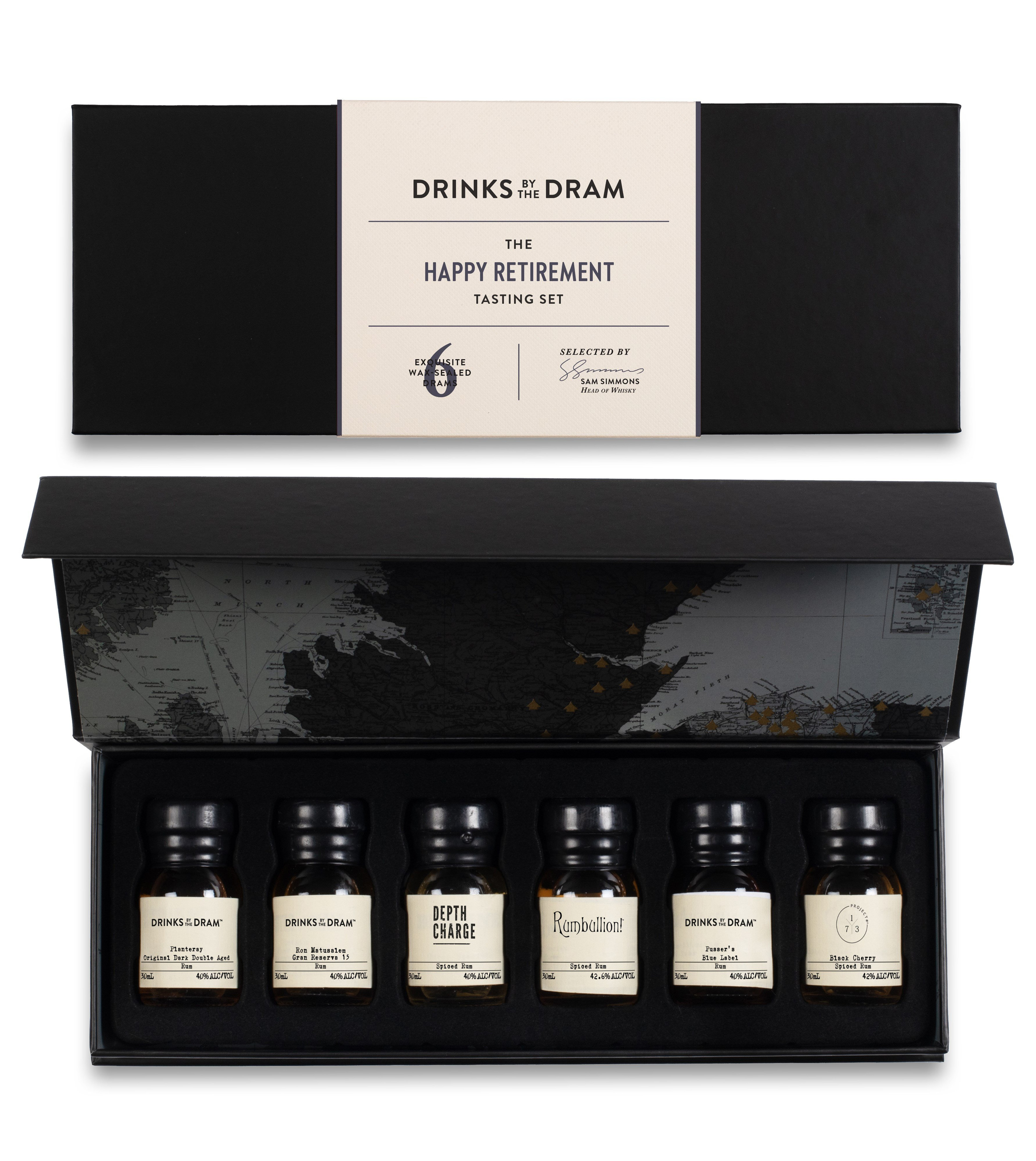 Retirement Rum Tasting Set (Black) 18cl