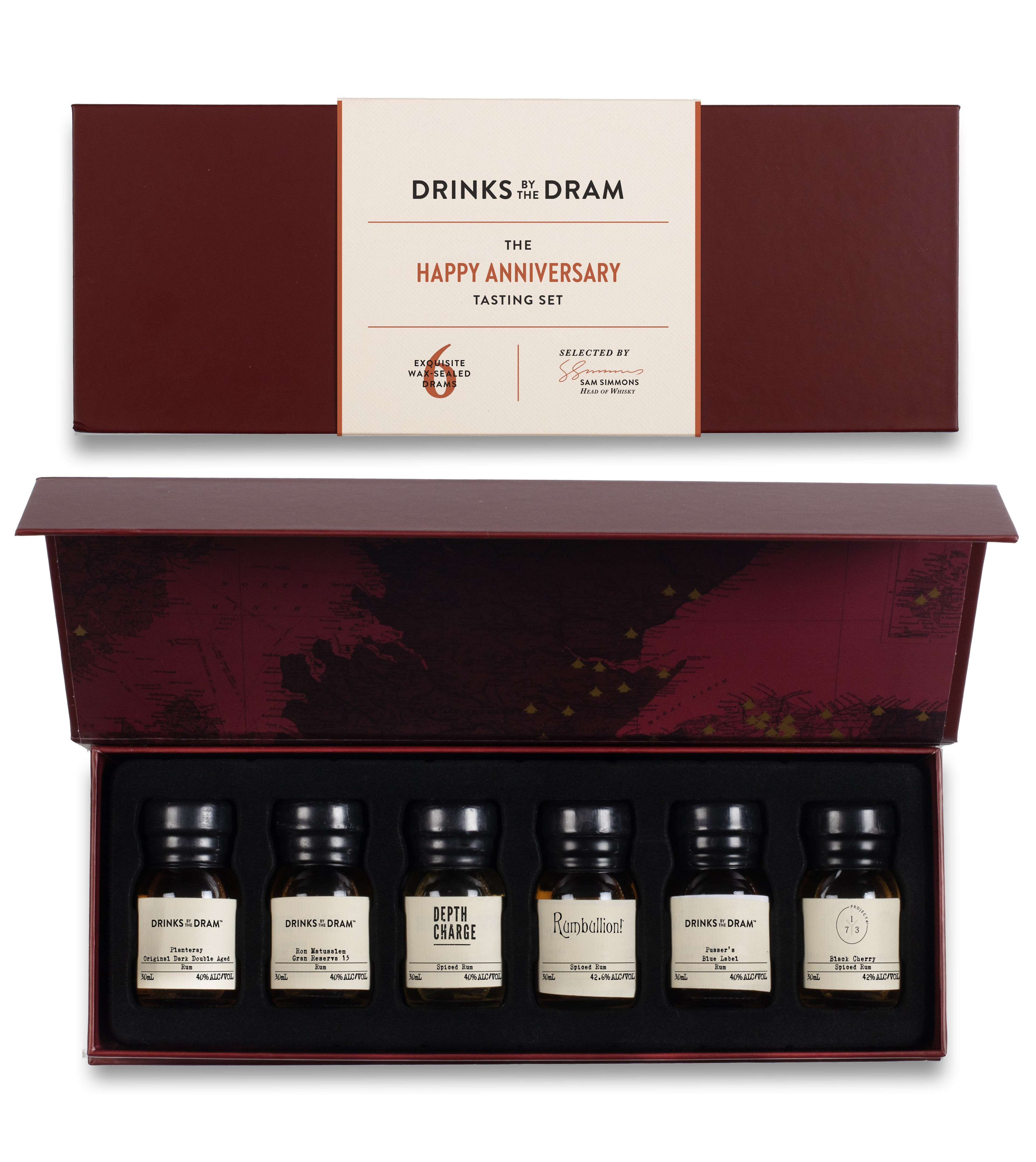 Happy Anniversary Rum Tasting Set (Red) 18cl
