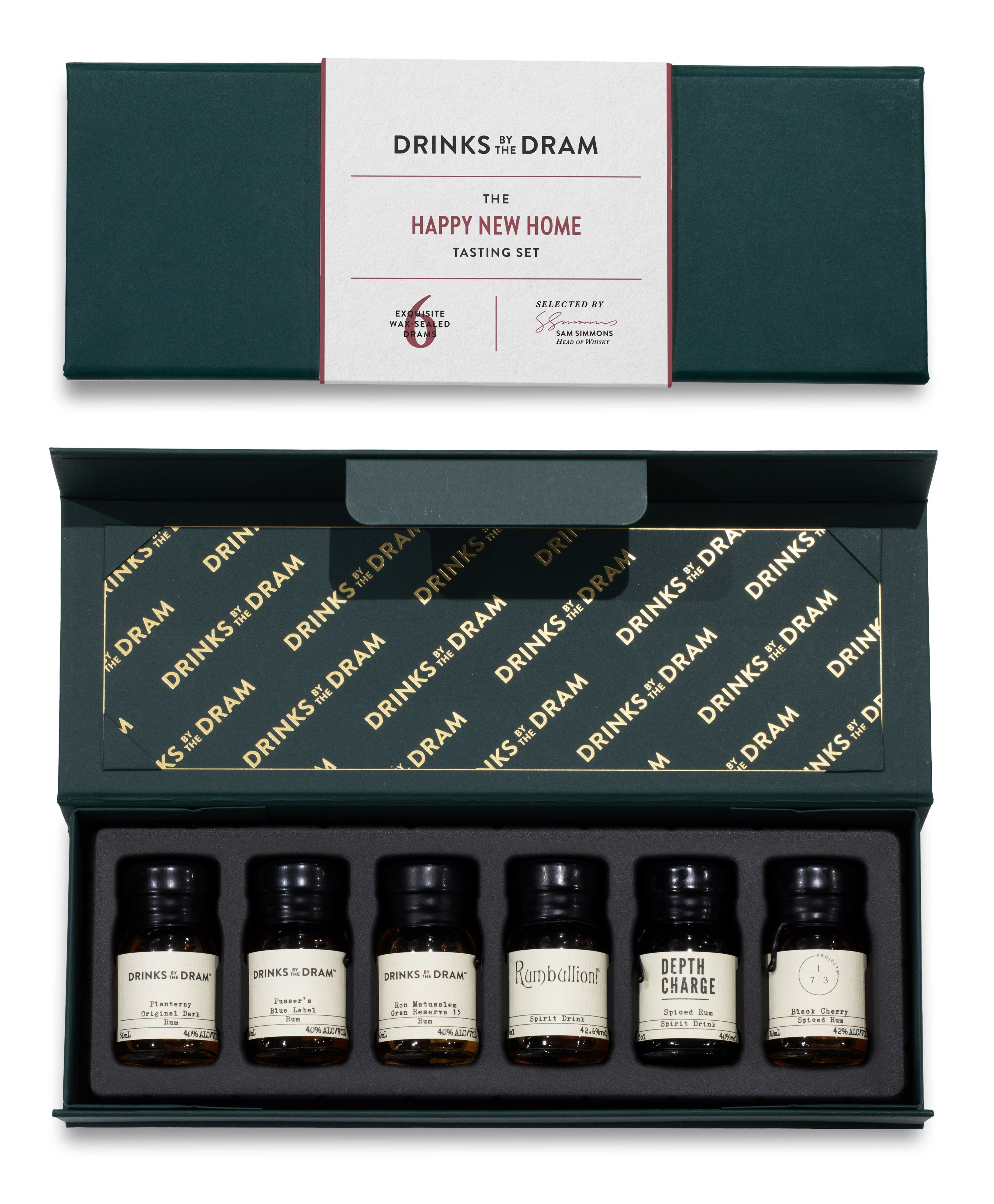 Happy New Home Rum Tasting Set (Green) 18cl