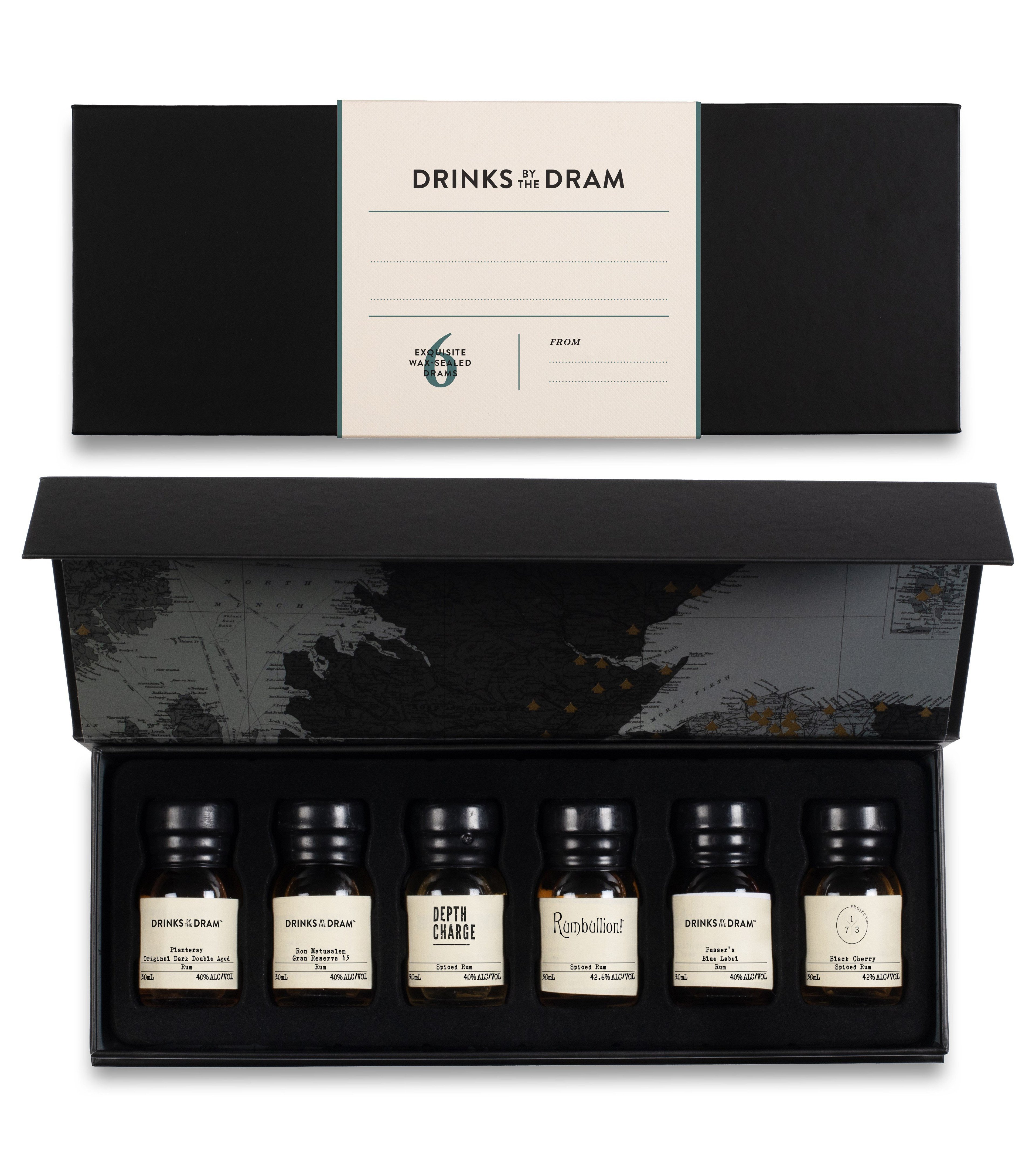 Blank - Write your own message Rum Tasting Set (Black) 18cl