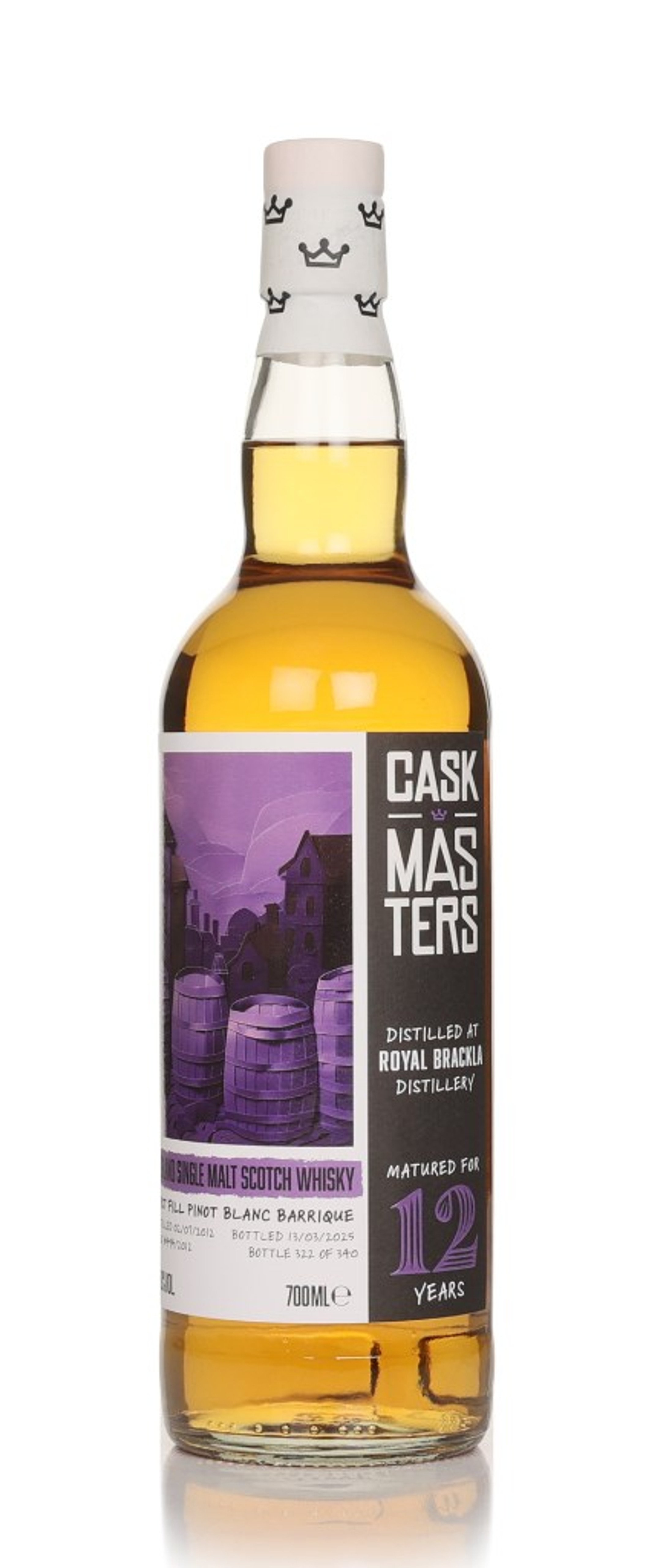Royal Brackla 12 Year Old 2012 (cask 494/2012) - Cask Masters (Brave New Spirits) 70cl
