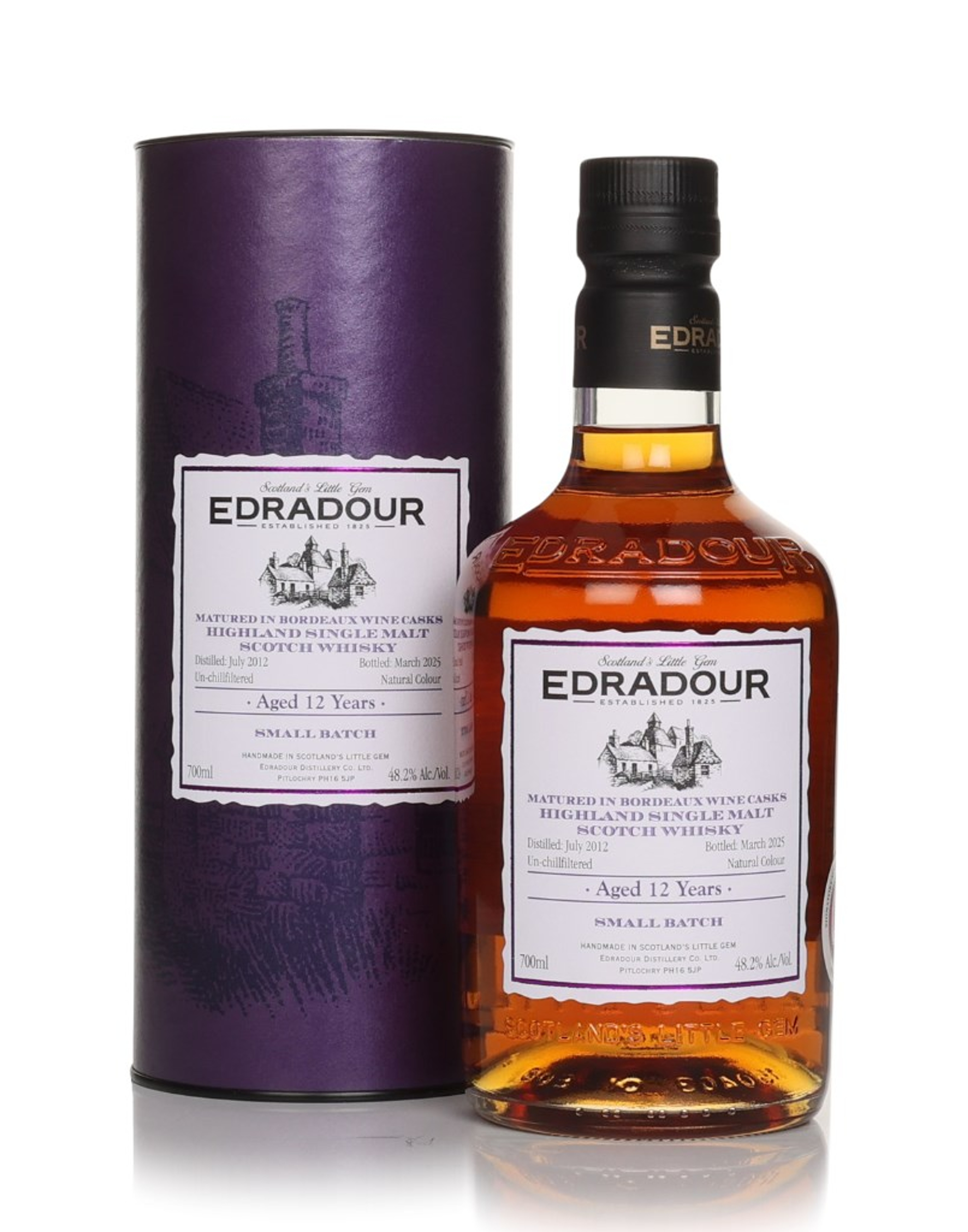 Edradour 12 Year Old 2012 - Bordeaux Cask Finish 70cl