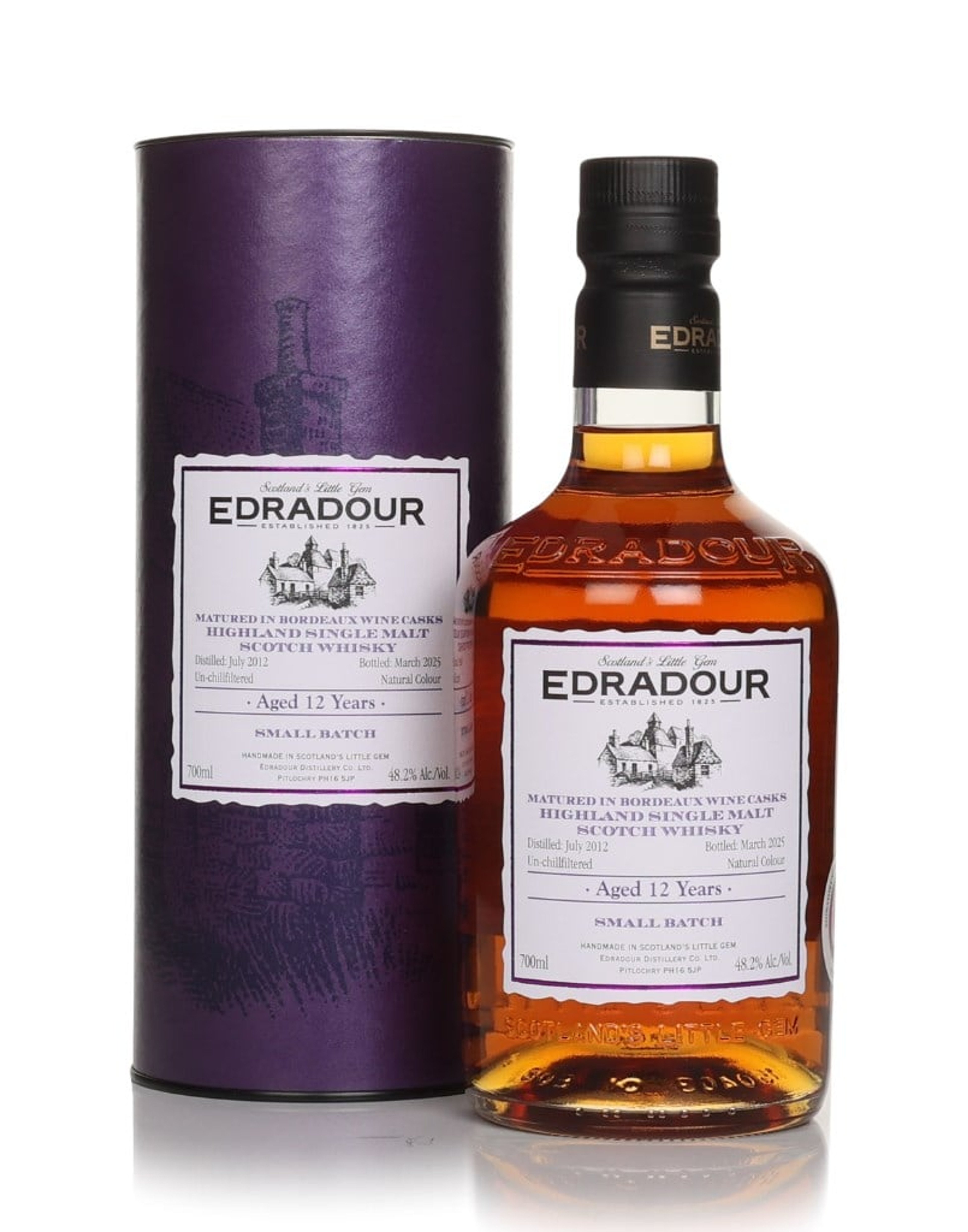 Edradour 12 Year Old 2012 - Bordeaux Cask Finish 70cl