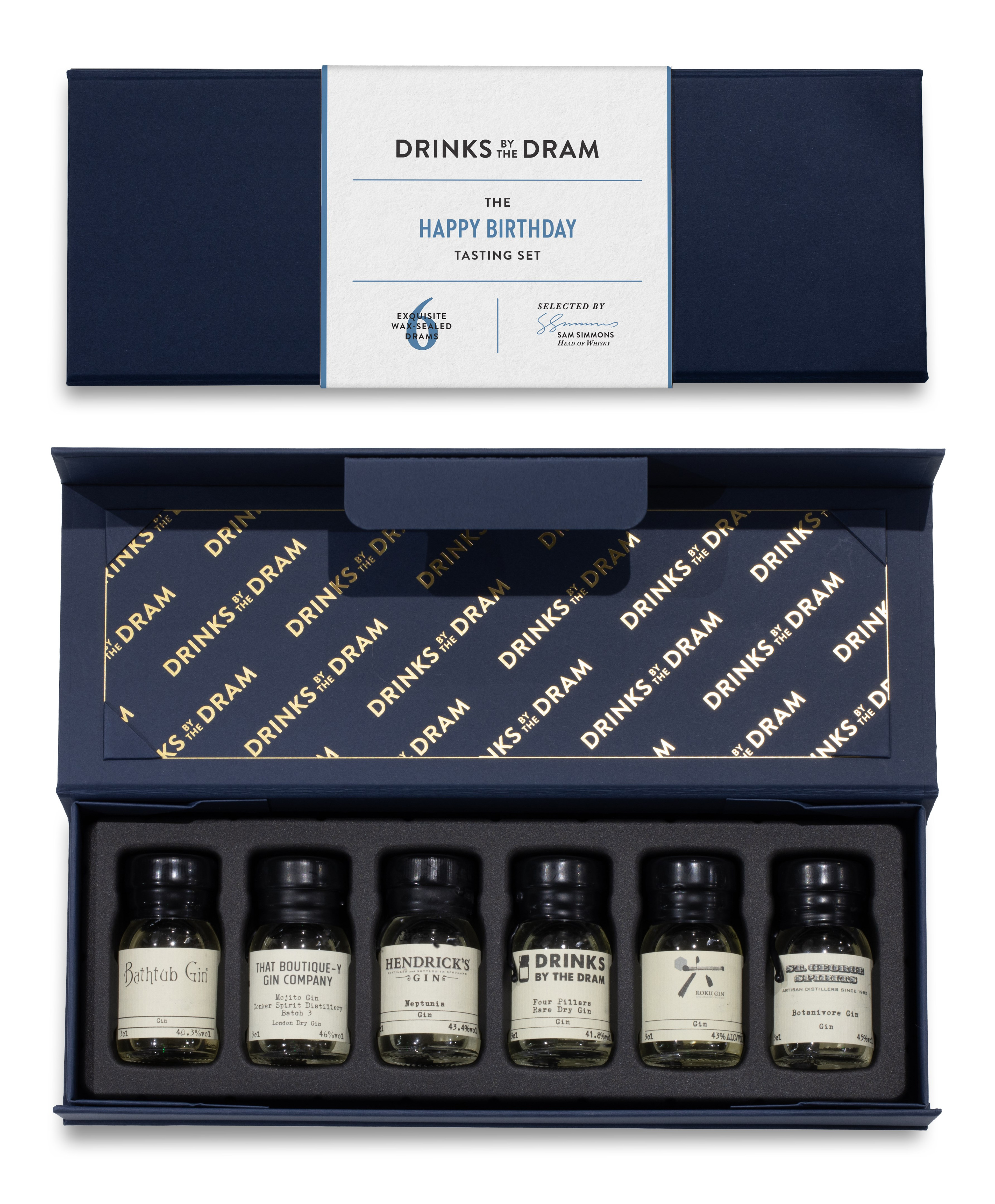 Happy Birthday Gin Tasting Set (Blue) 18cl