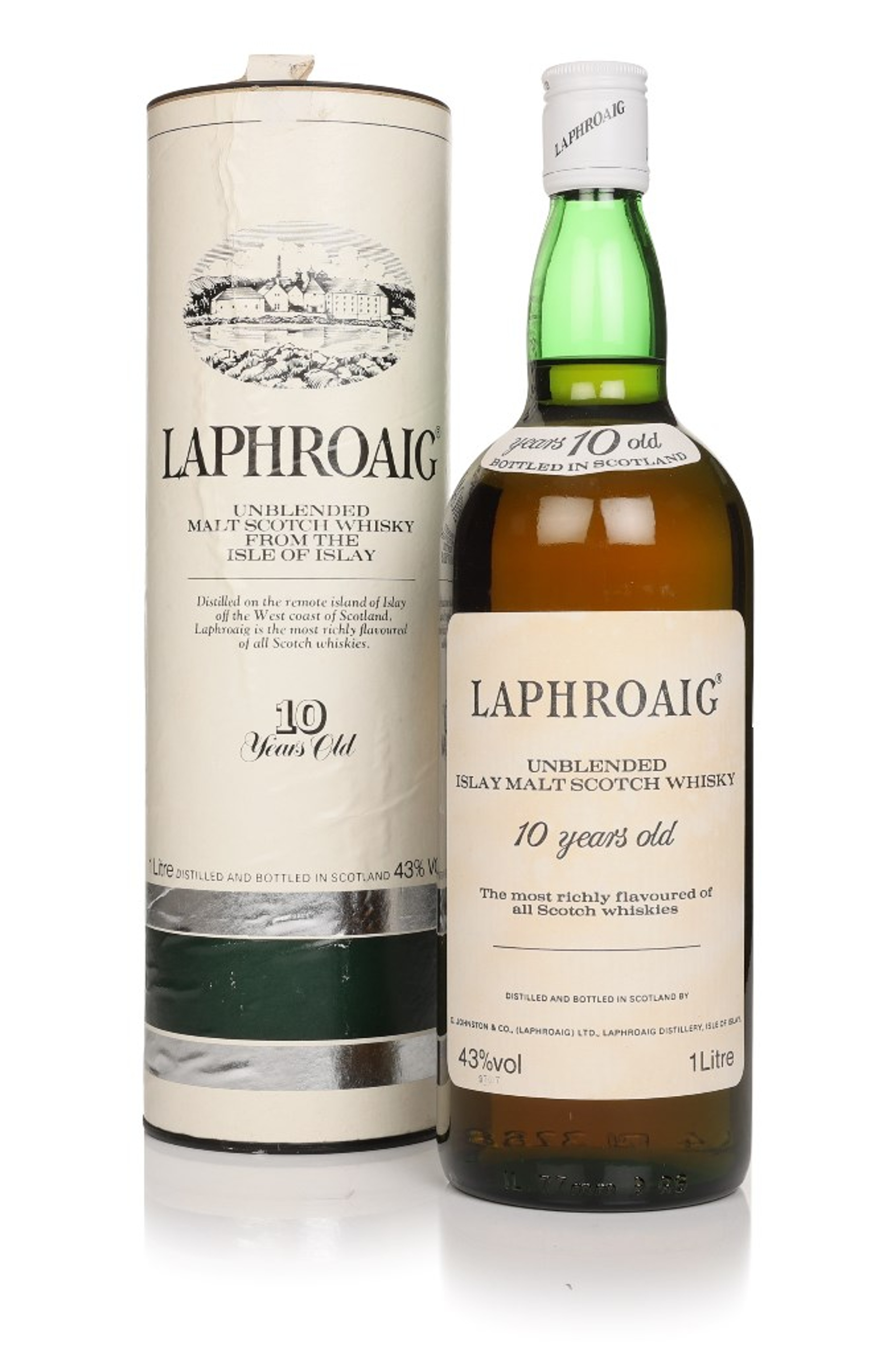 Laphroaig 10 Year Old - 1980s (1L) 100cl