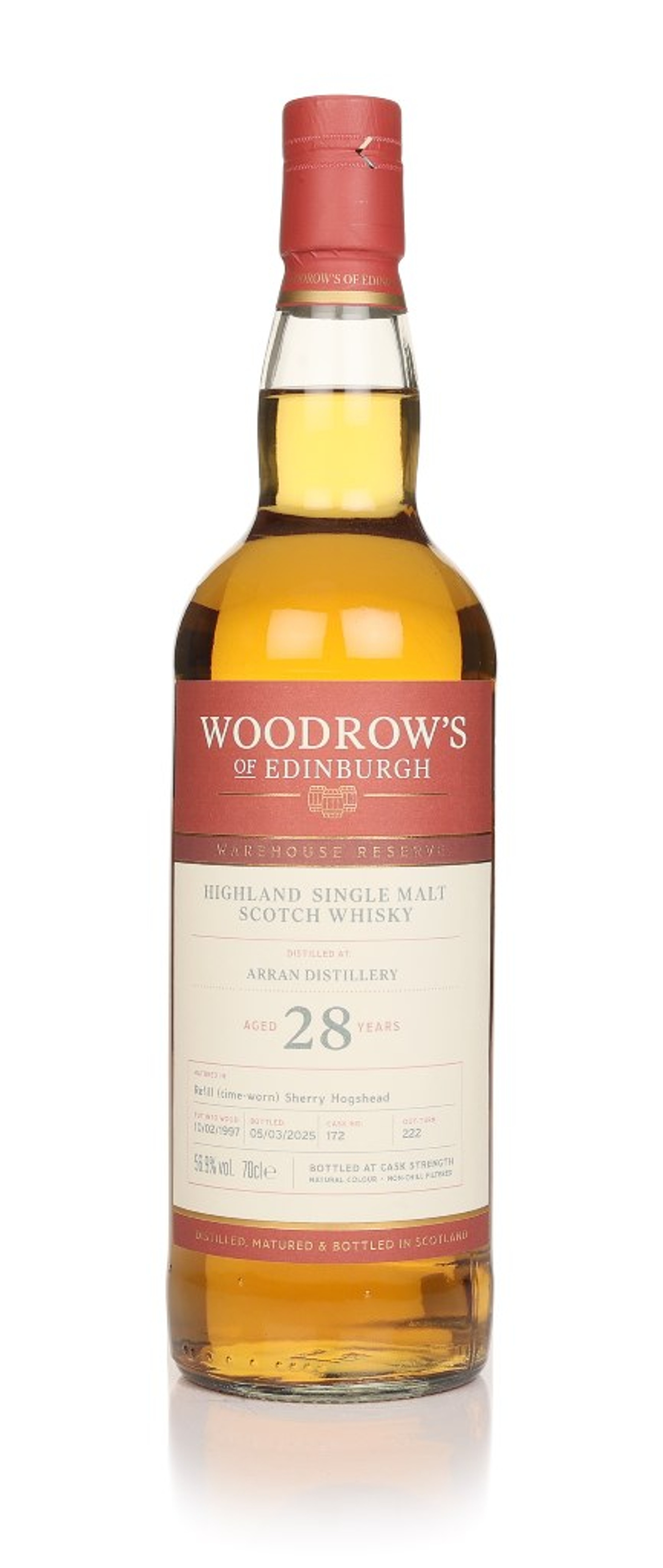 Arran 28 Year Old - Woodrow's of Edinburgh 70cl