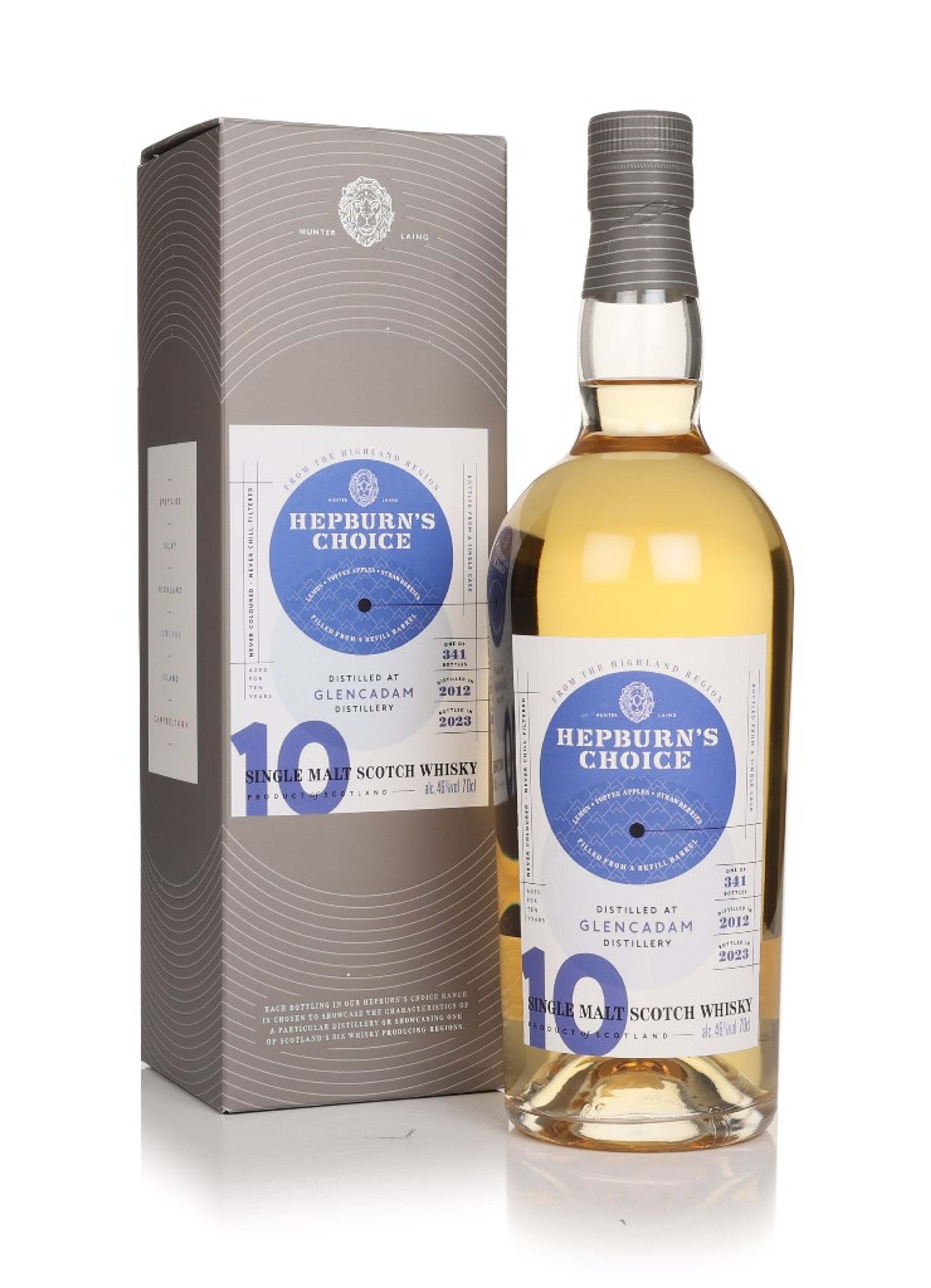 Glencadam 10 Year Old 2012 - Hepburn's Choice 70cl