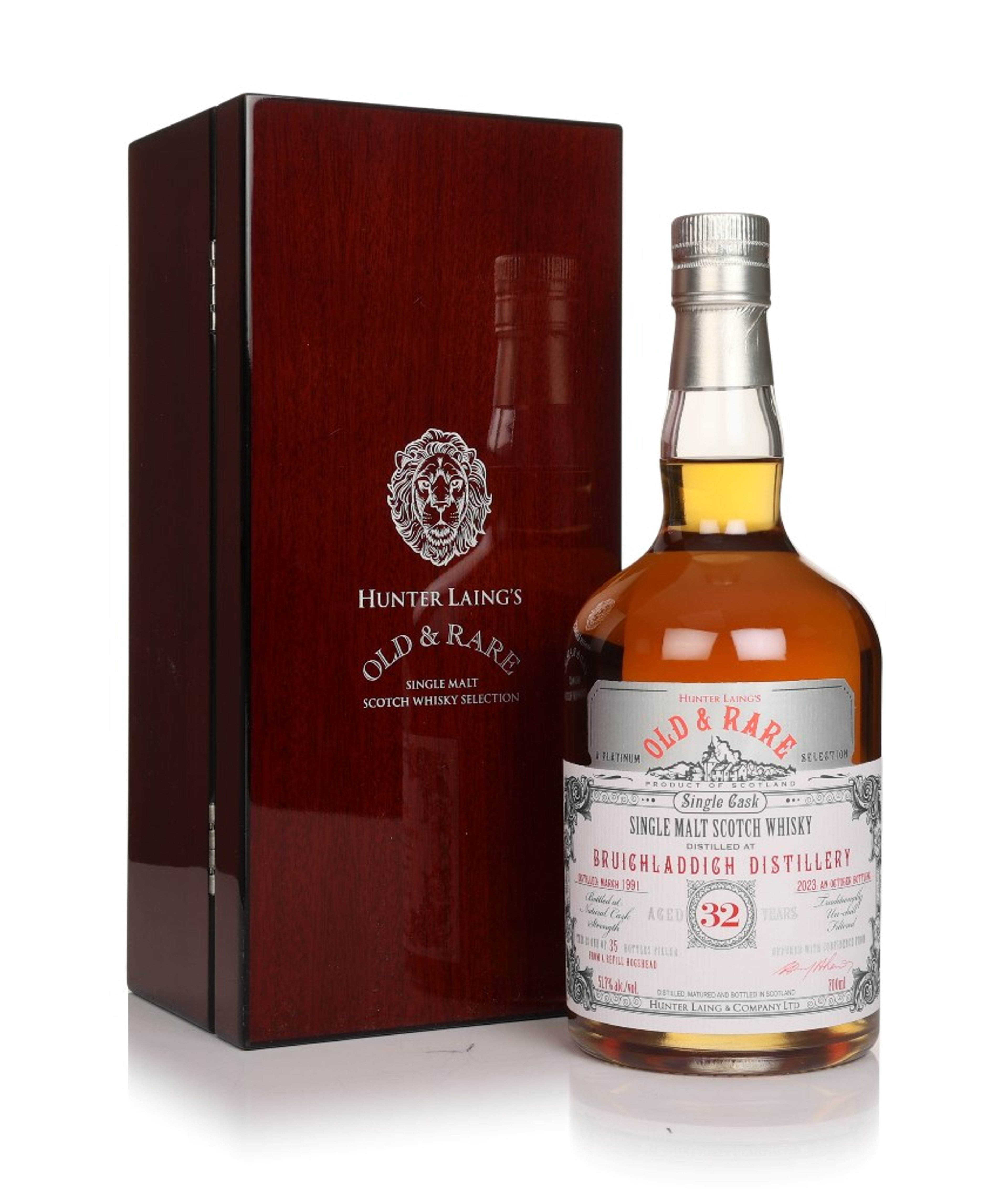 Bruichladdich 32 Year Old 1991 - Old & Rare Platinum (Hunter Laing) 70cl
