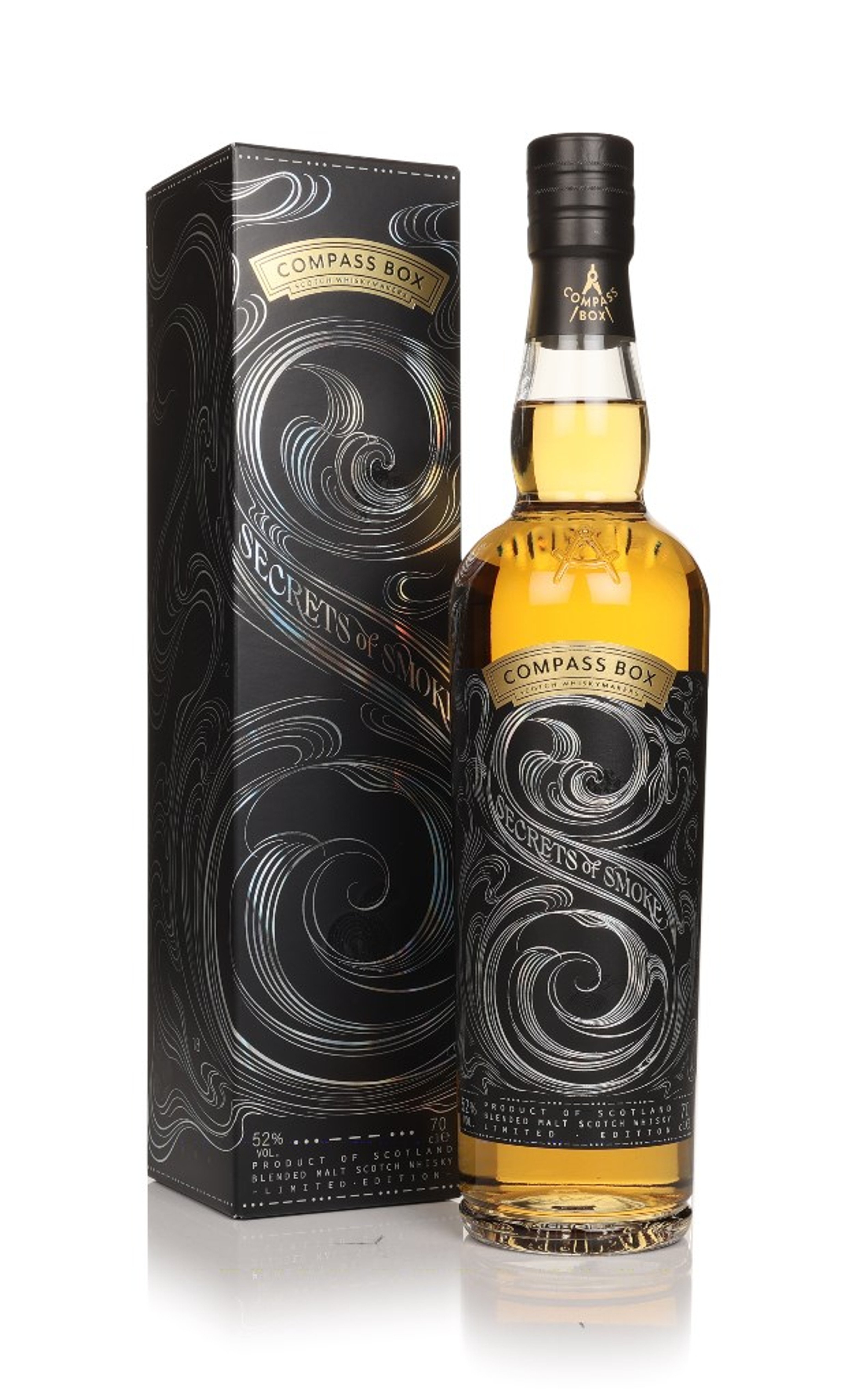 Compass Box Secrets Of Smoke Blended Malt Scotch Whisky 70cl
