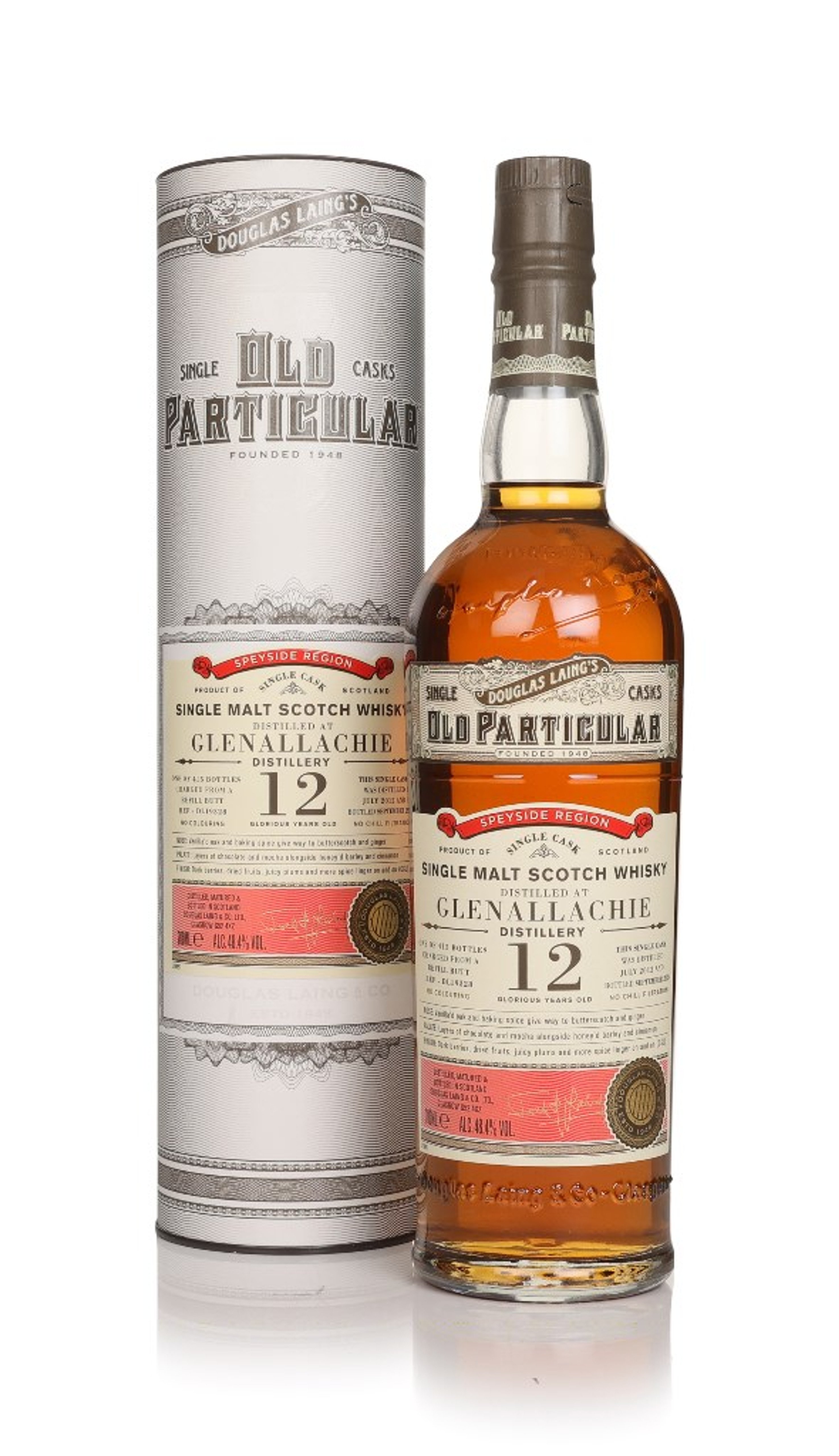 Glenallachie 12 Year Old 2012 (cask 19328) - Old Particular (Douglas Laing) 70cl