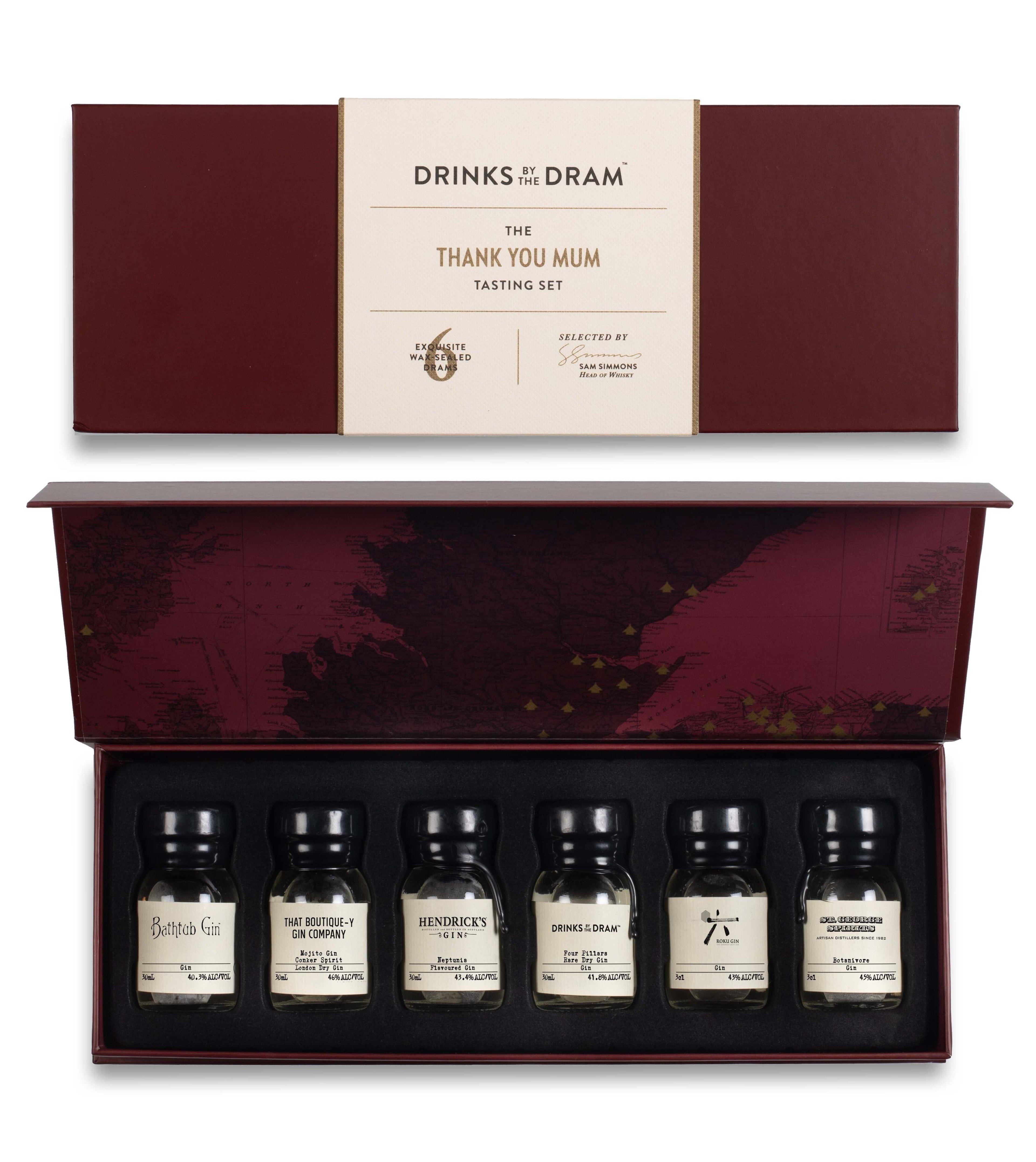 Thank You Mum Gin Tasting Set (Red) 18cl