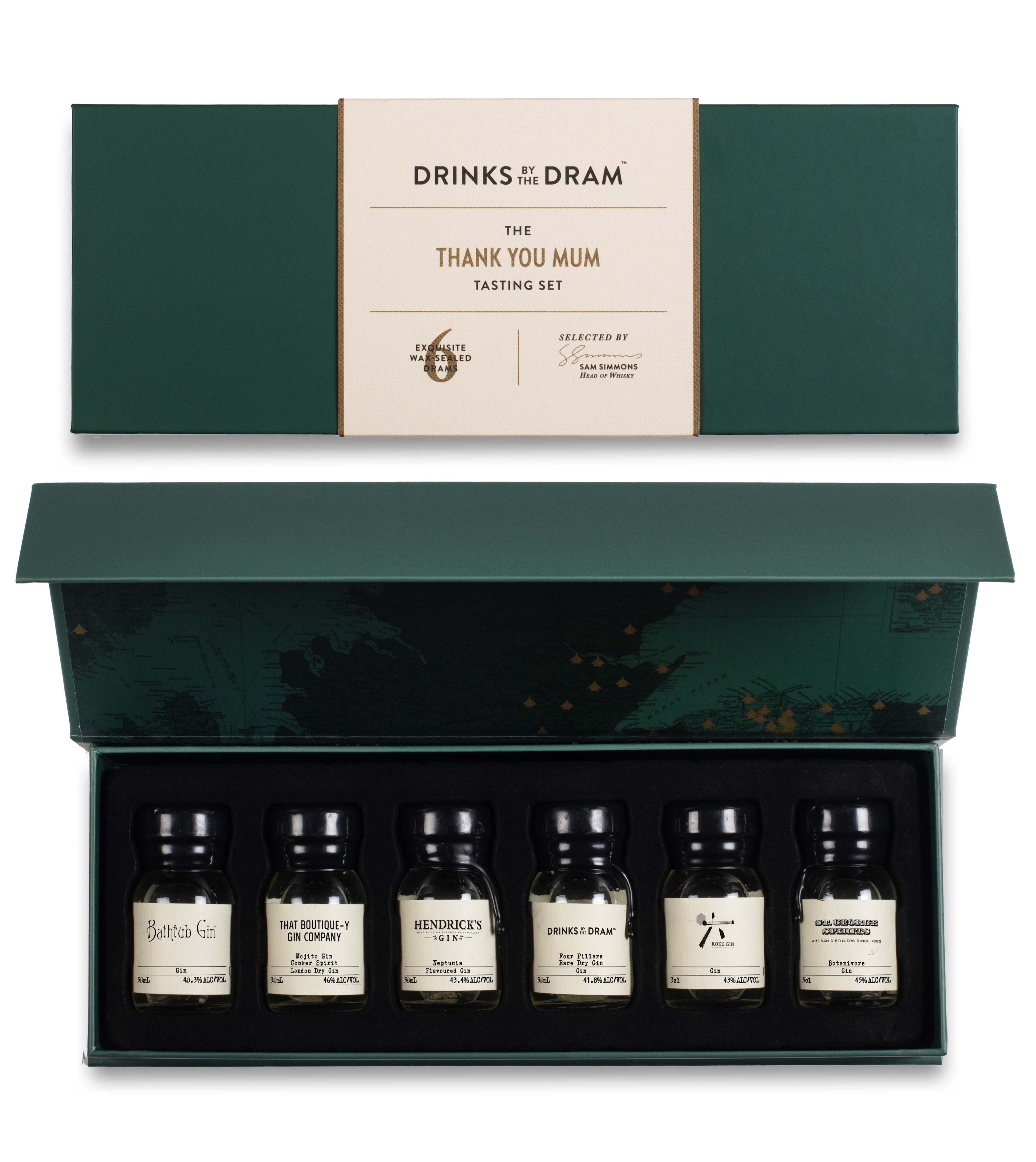 Thank You Mum Gin Tasting Set (Green) 18cl