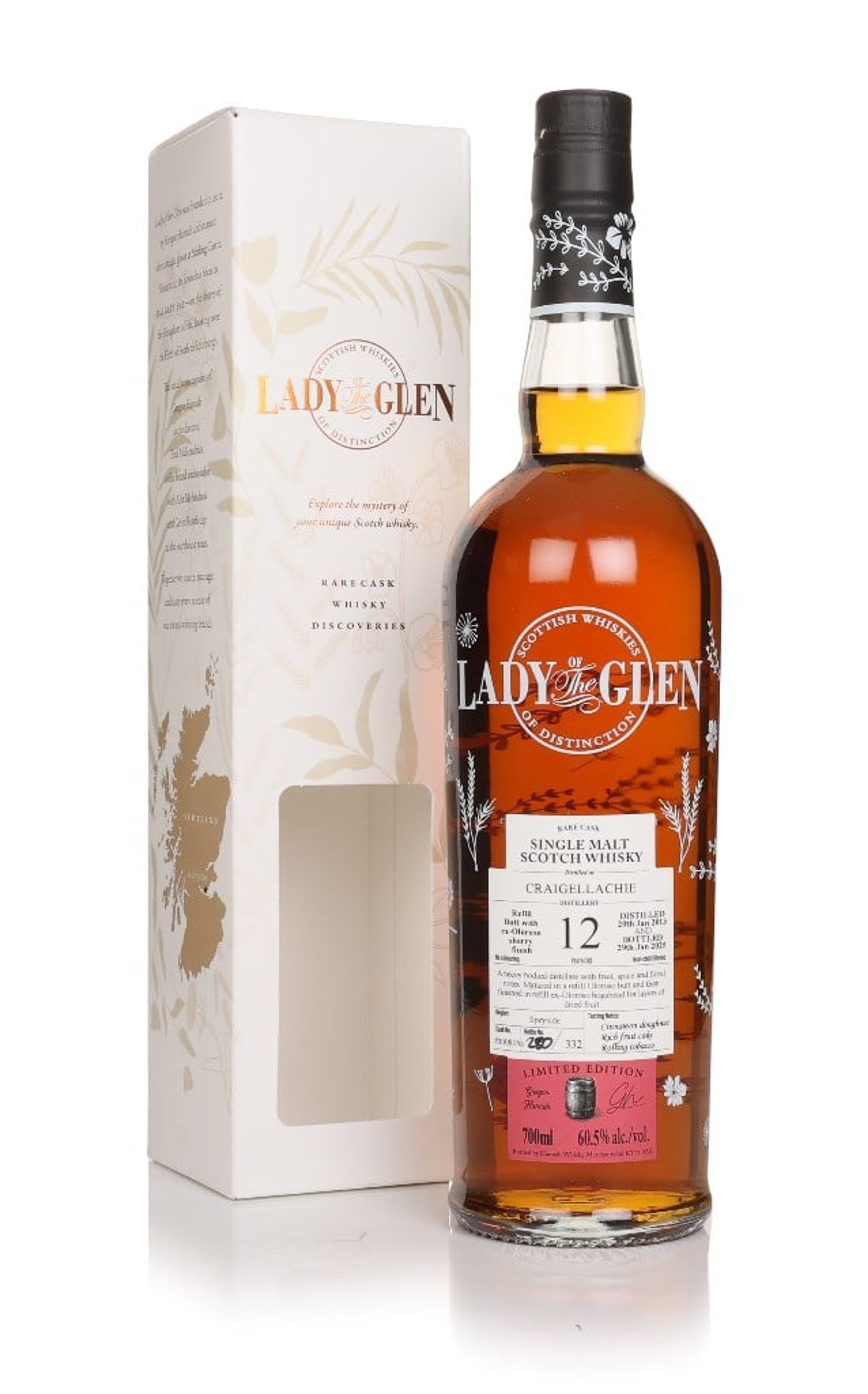 Craigellachie 12 Year Old 2013 (cask 300805) - Lady of the Glen (Hannah Whisky Merchants) 70cl