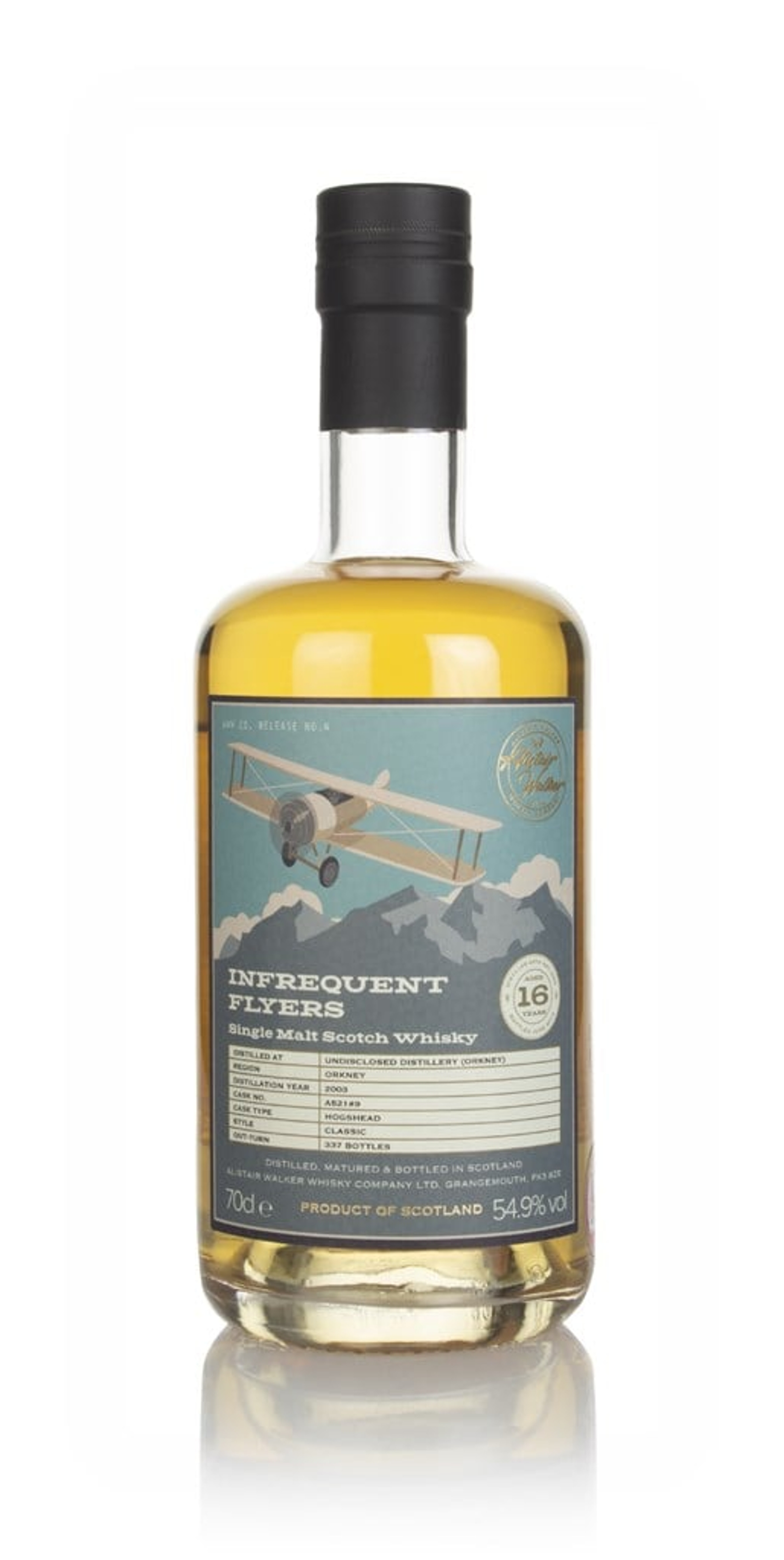 Orkney 16 Year Old 2003 (cask A521 #9) - Infrequent Flyers (Alistair Walker) 70cl