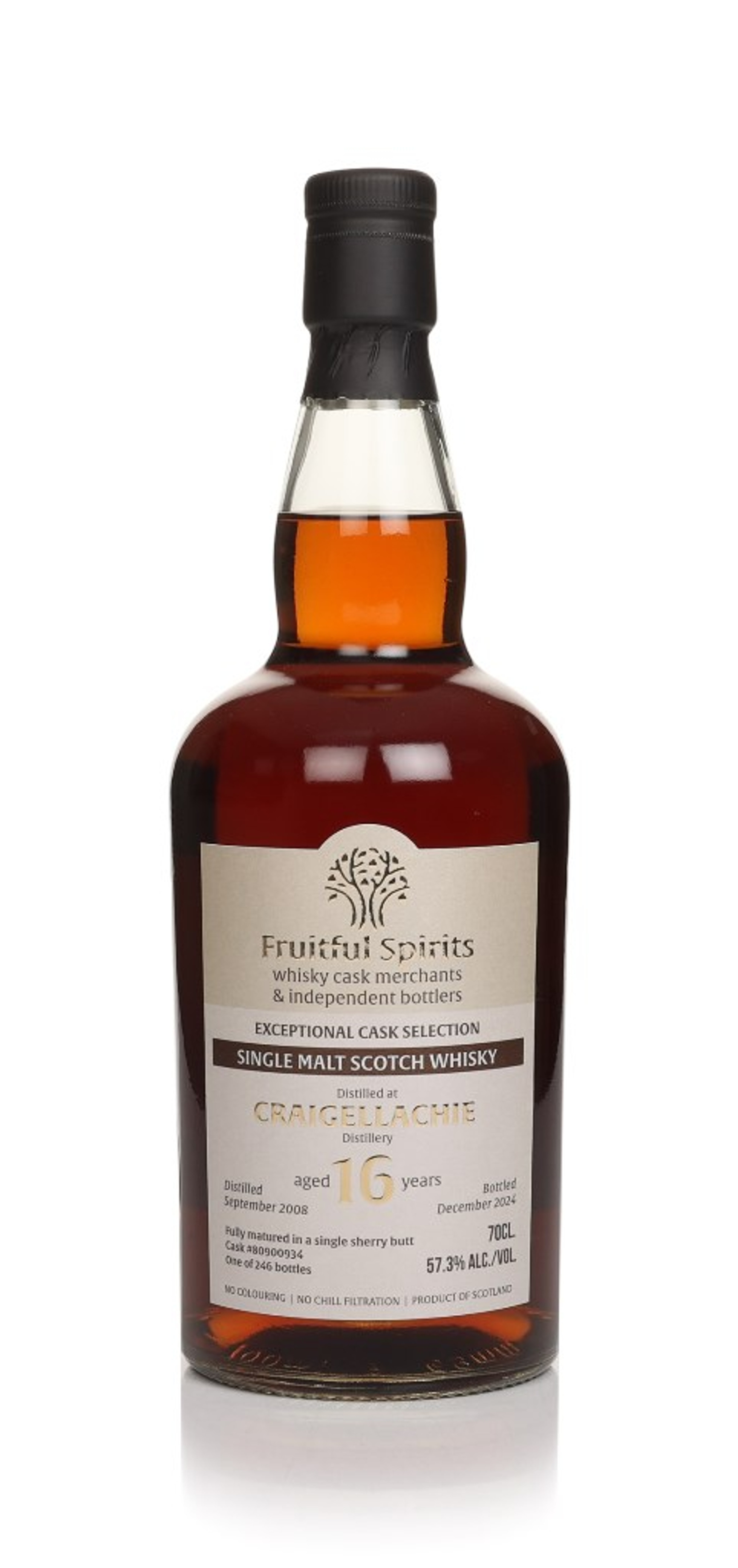 Craigellachie 16 Year Old 2008 (cask 80900934) - Exceptional Cask Selection (Fruitful Spirits) 70cl