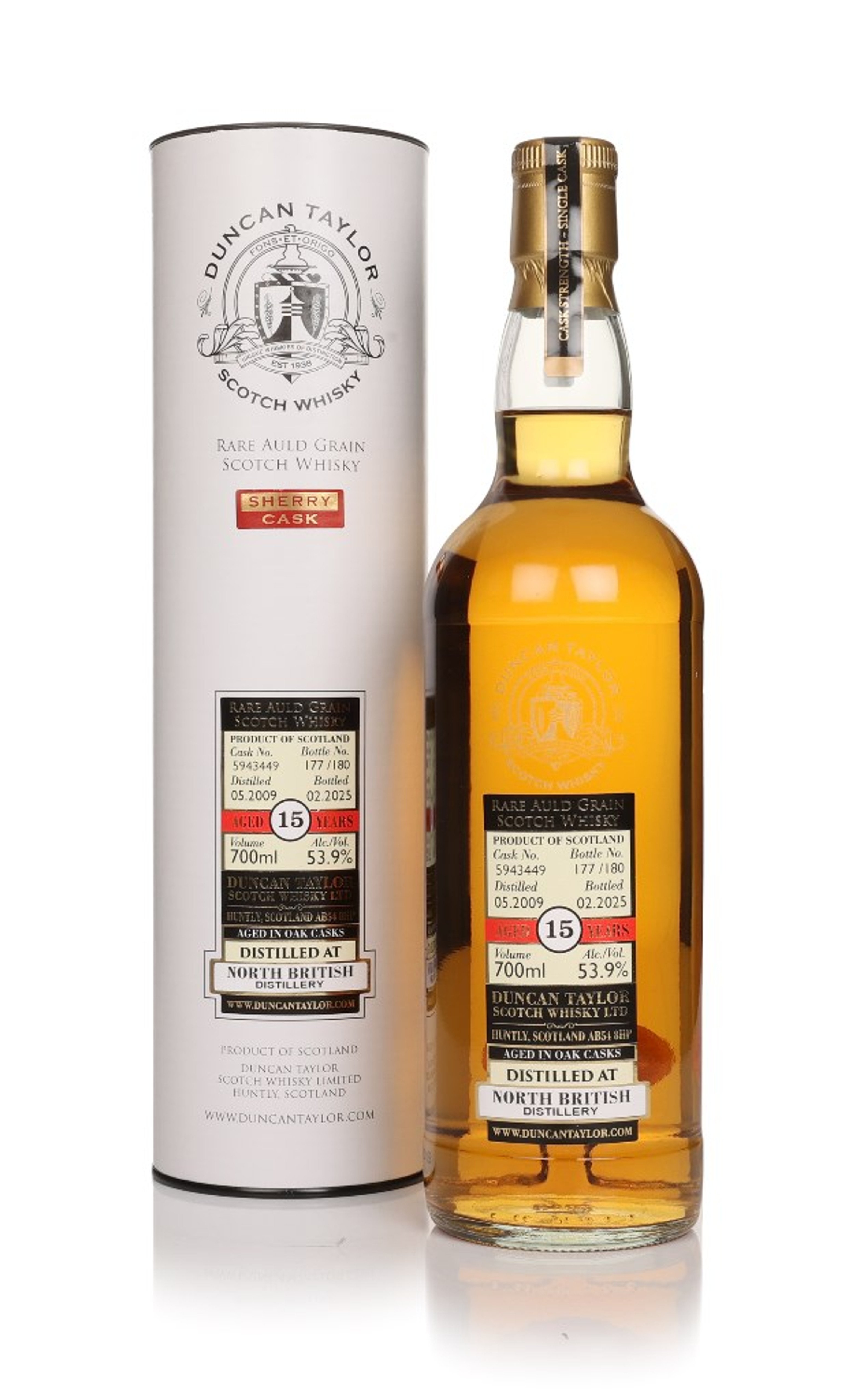 North British 15 Year Old 2009 (cask 5943449) - Rare Auld (Duncan Taylor) 70cl