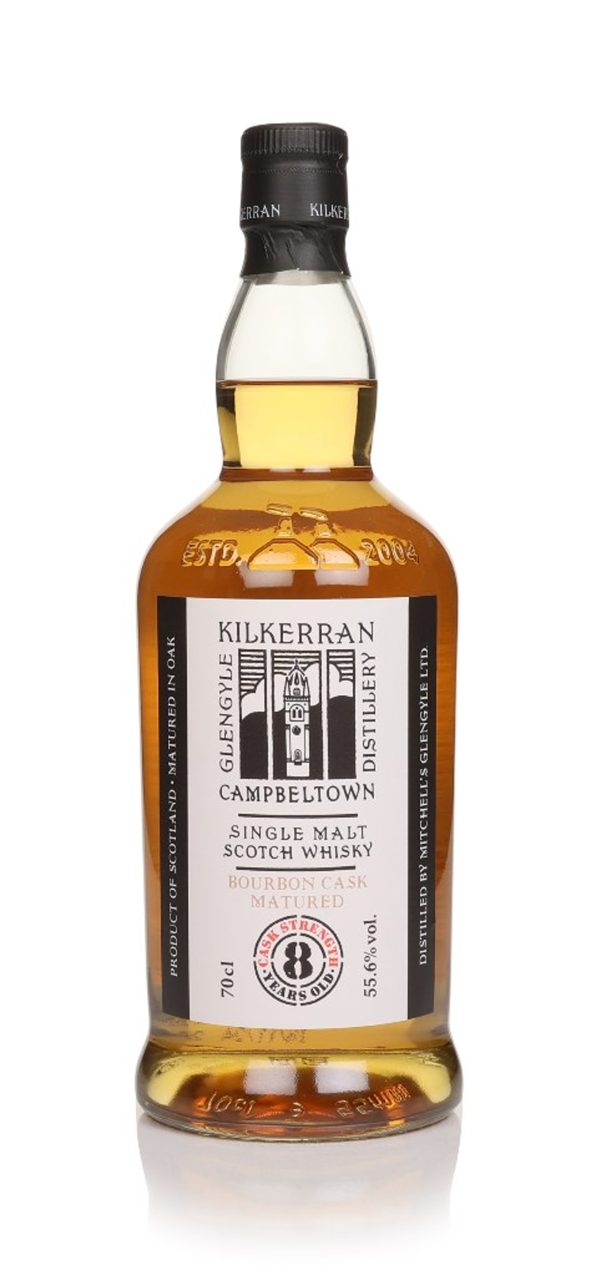Kilkerran 8 Year Old Cask Strength - Bourbon Cask Matured (55.6%) 70cl