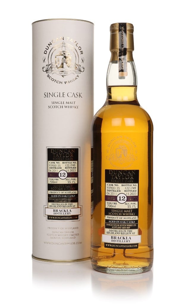 Brackla 12 Year Old 2011 (cask 93900135) - Single Cask (Duncan Taylor) 70cl