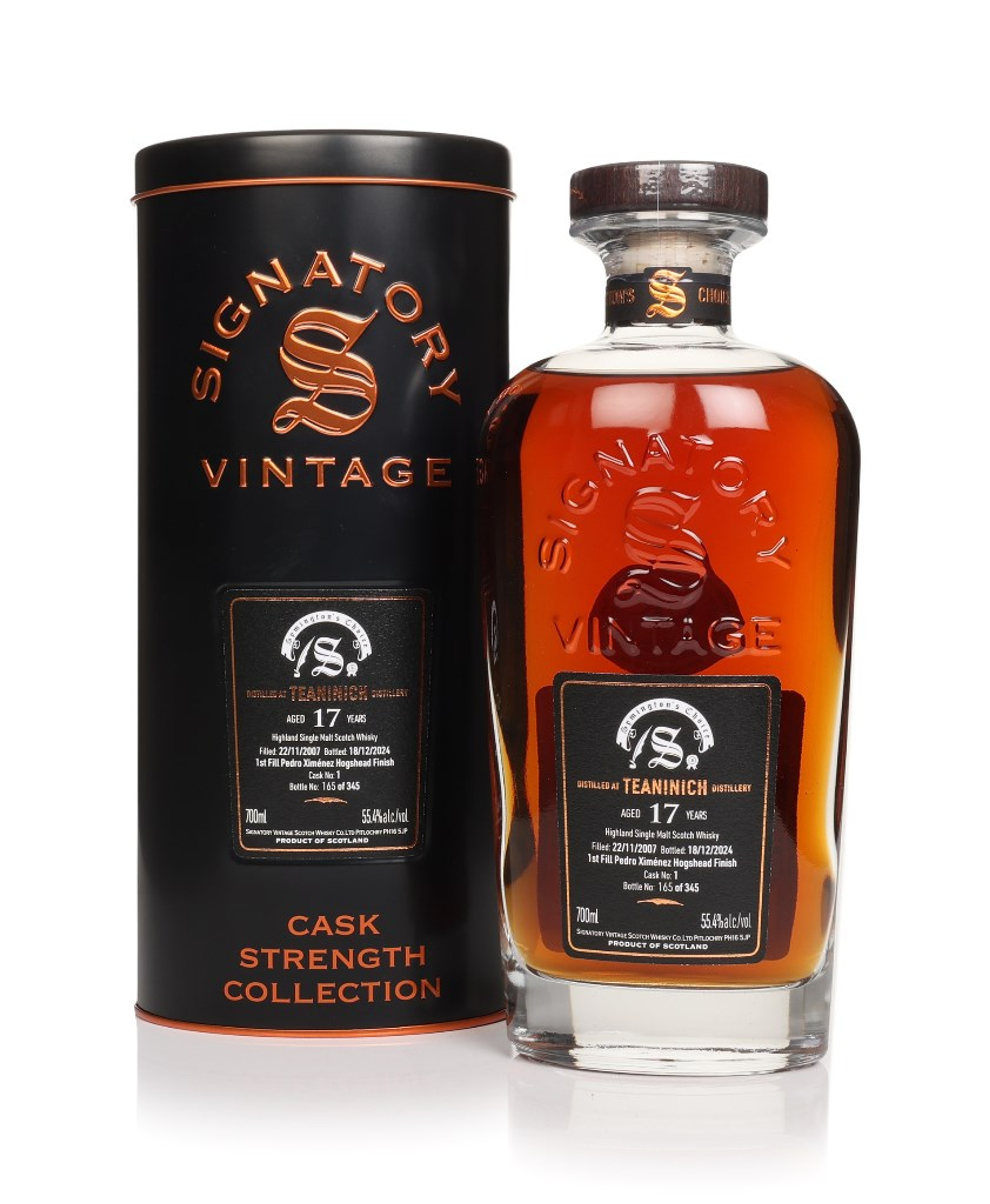 Teaninich 17 Year Old 2007 (cask 1) - Cask Strength Collection (Signatory) 70cl