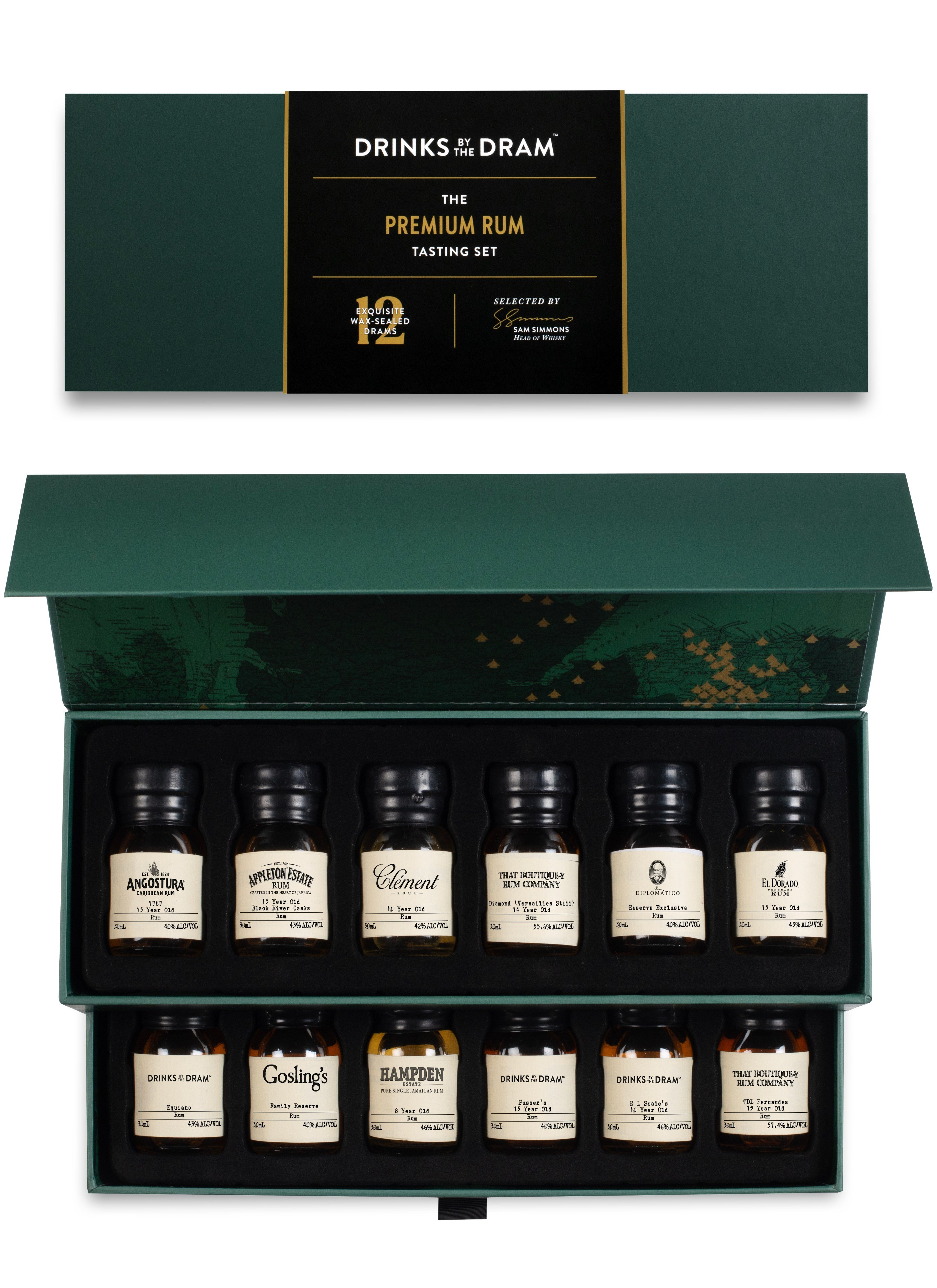The Premium Rum 12 Dram Tasting Set 36cl