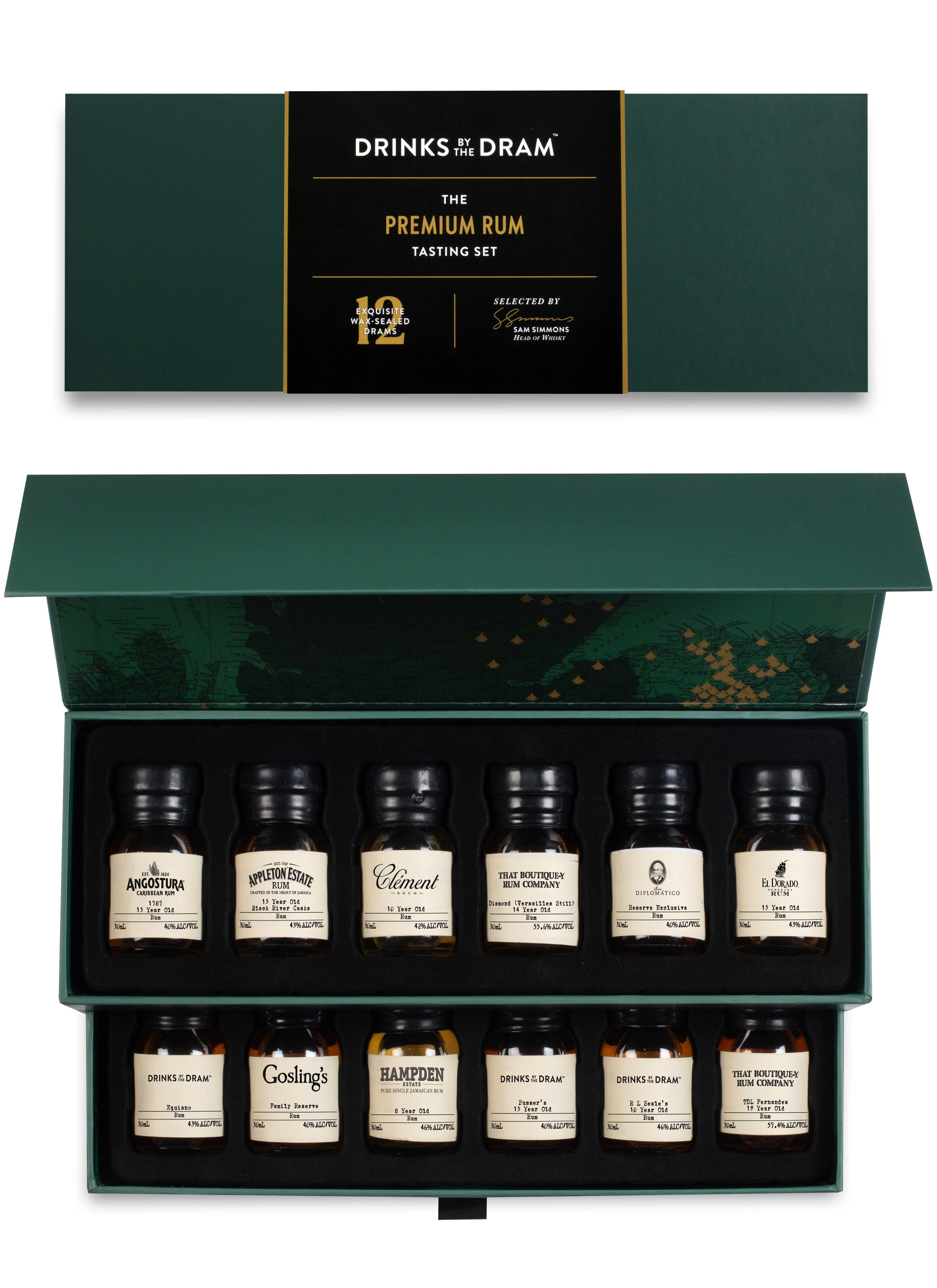 The Premium Rum 12 Dram Tasting Set 36cl