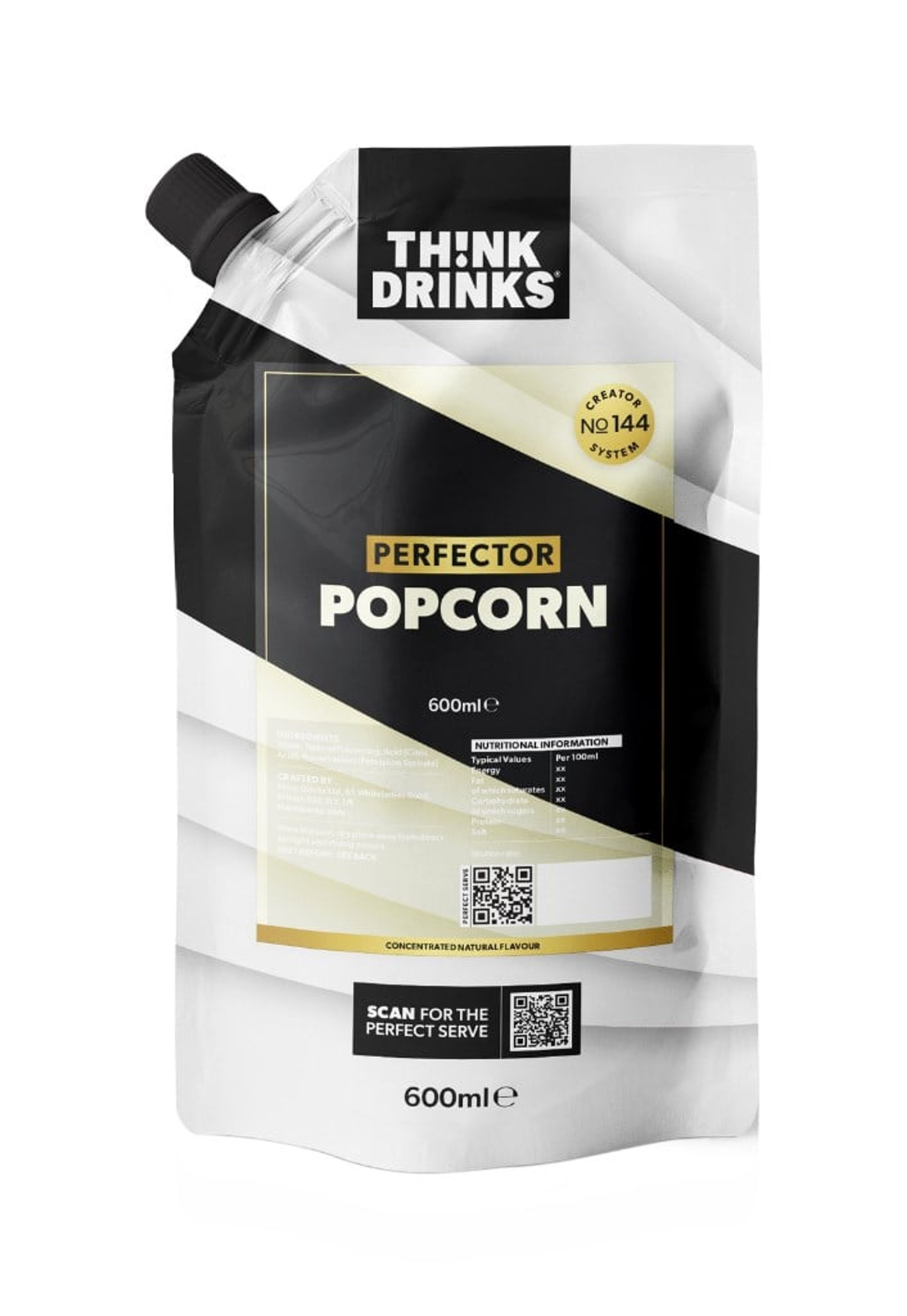 Think Drinks - Popcorn Perfector (2 x 600ml) 120cl