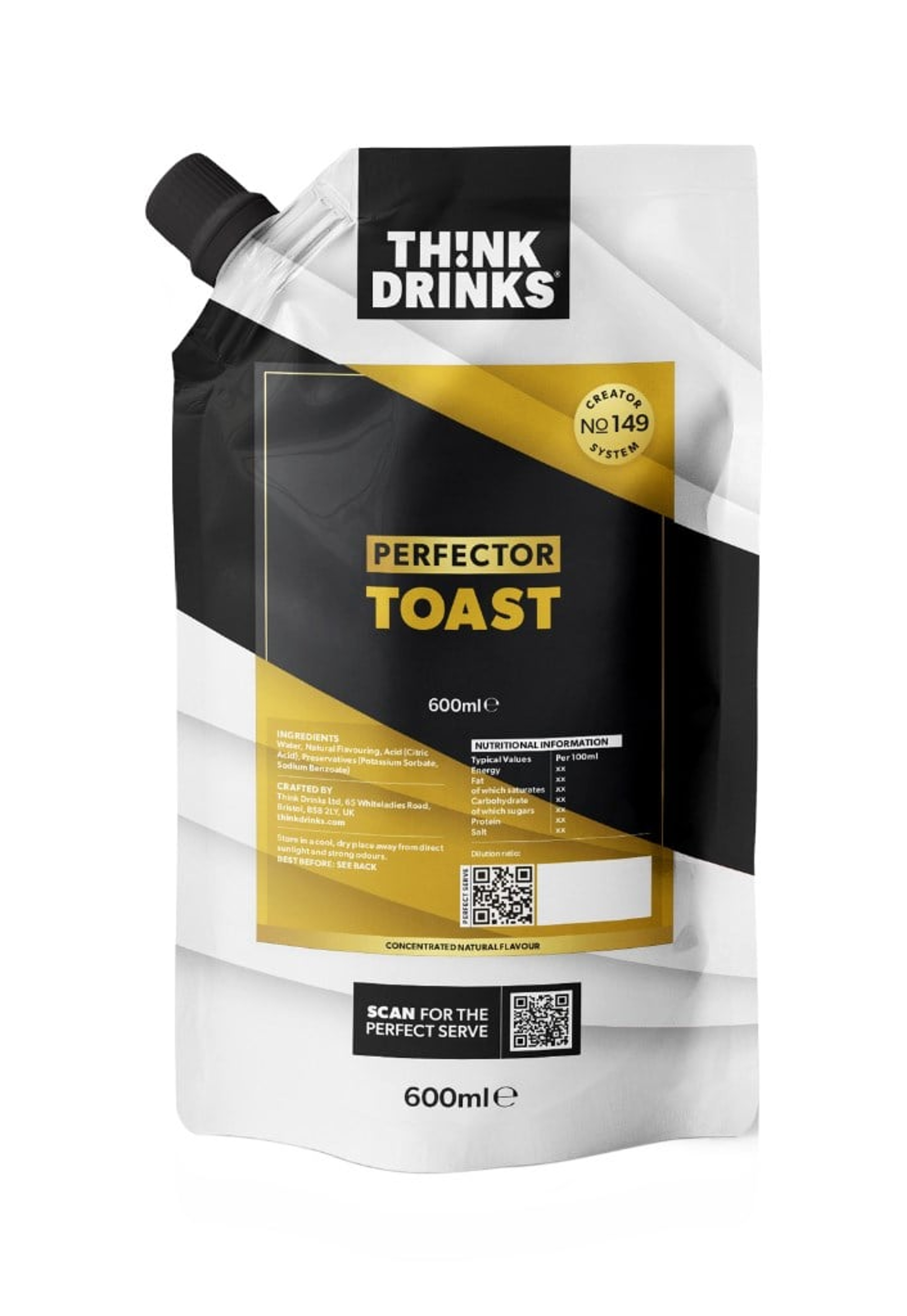 Think Drinks - Toast Perfector (2 x 600ml) 120cl